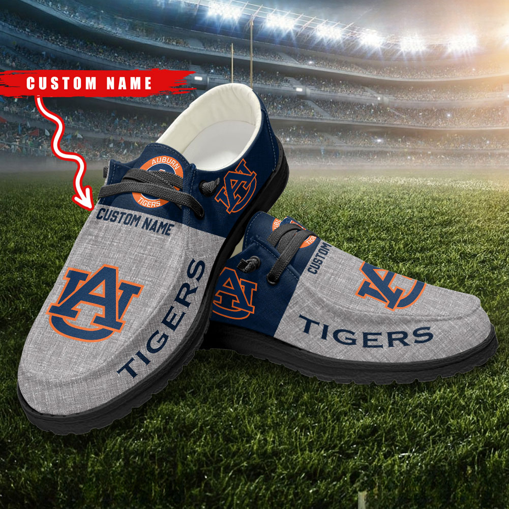 Auburn Tigers Personalized Hey Dude Shoes