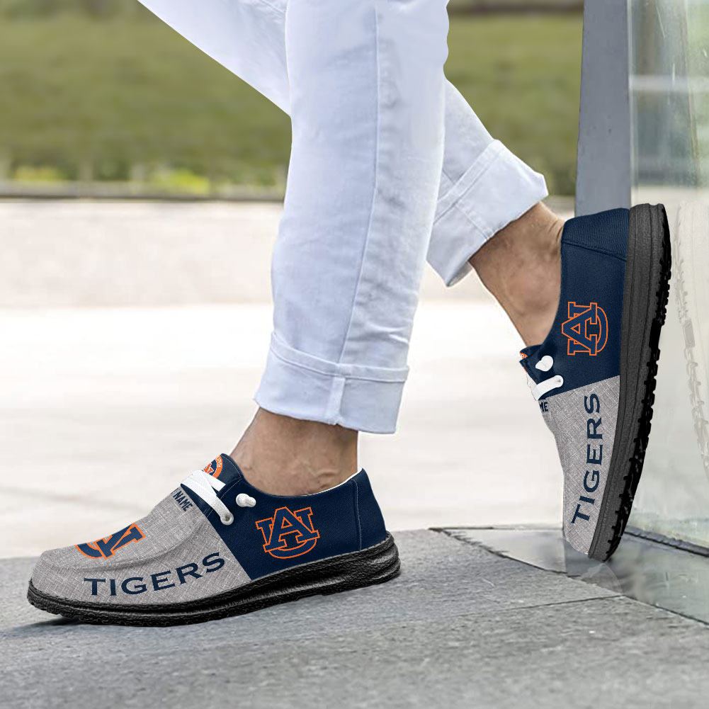 Auburn Tigers Personalized Hey Dude Shoes