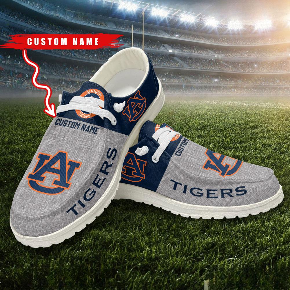 Auburn Tigers Personalized Hey Dude Shoes