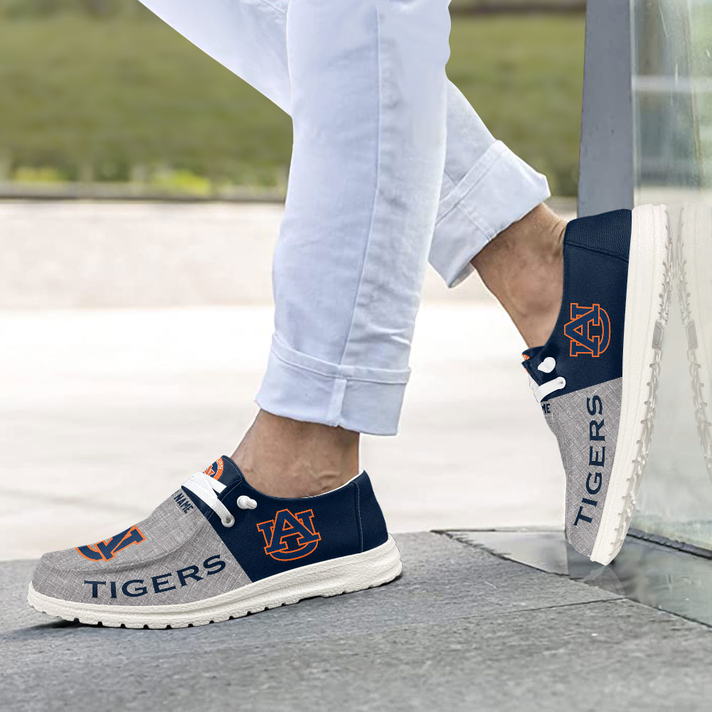 Auburn Tigers Personalized Hey Dude Shoes