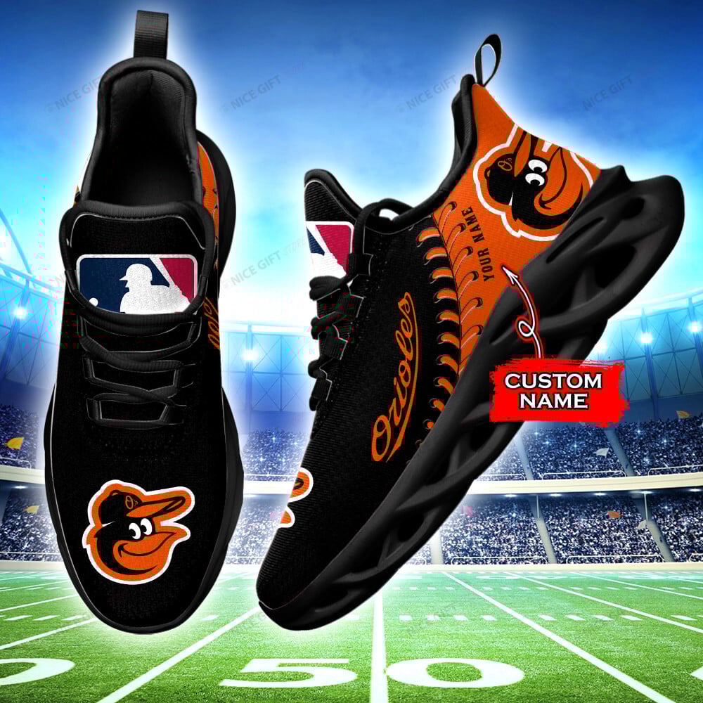 Baltimore Orioles Custom Name Max Soul Shoes MSS-O9D6
