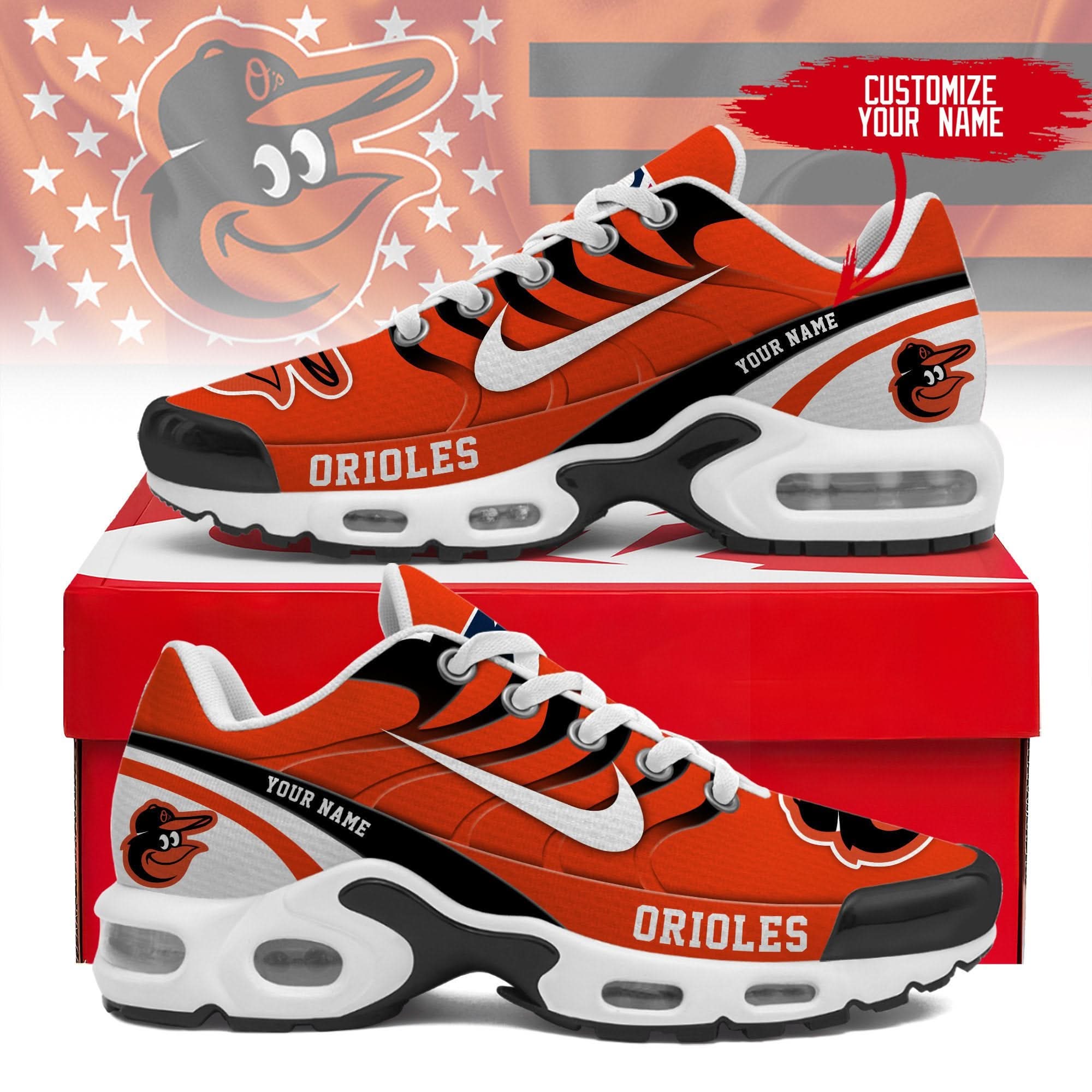 Baltimore Orioles Personalized Air Max Shoes TD 300525