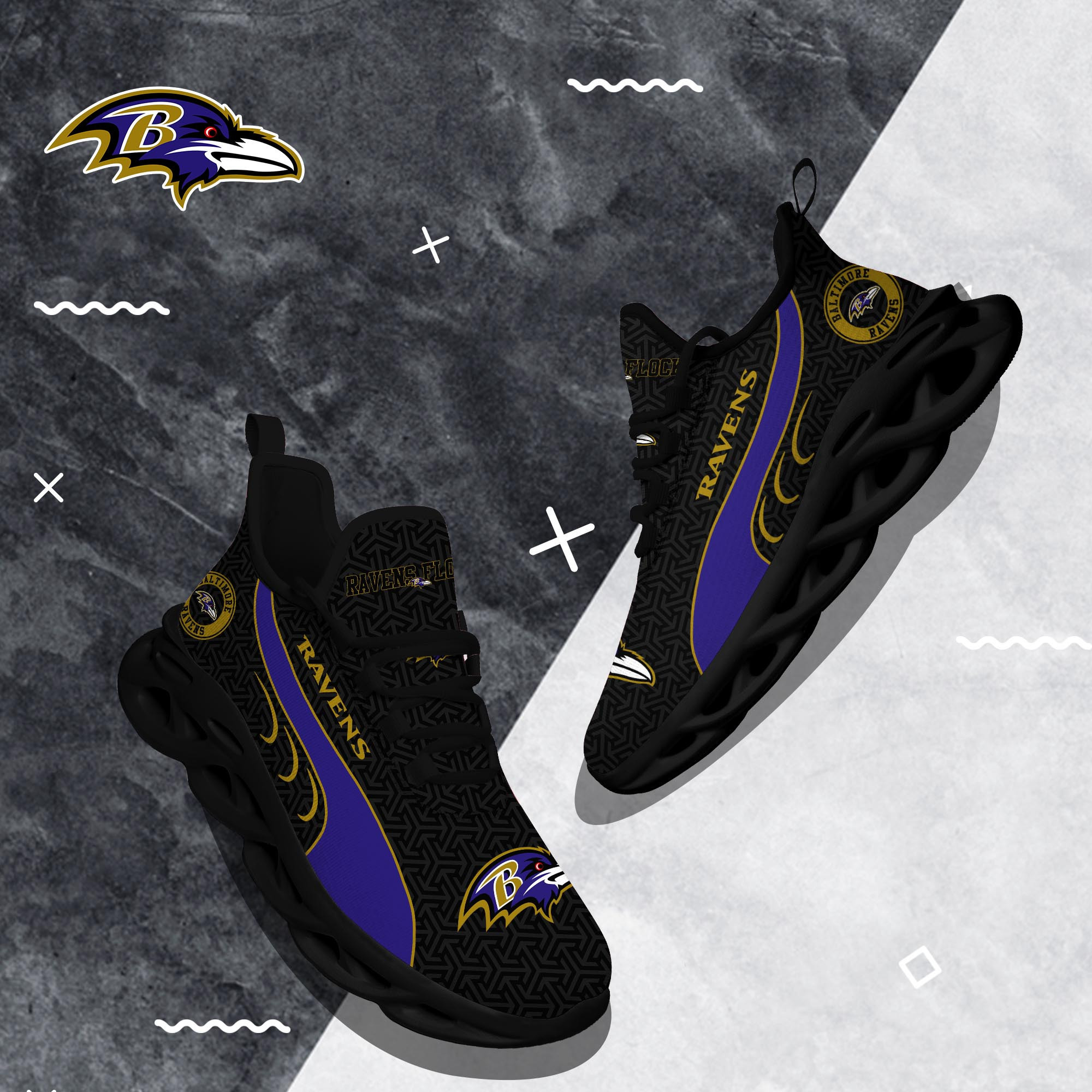 Baltimore Ravens Clunky Shoes T-42107