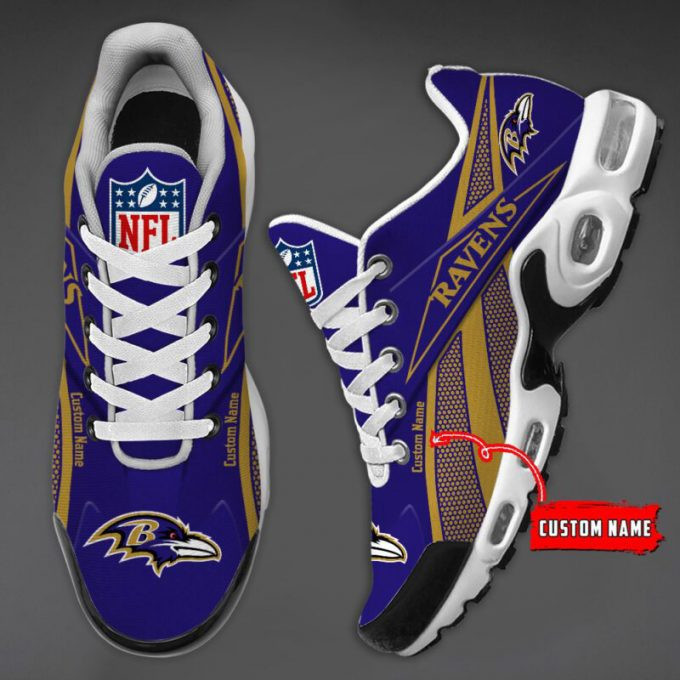 Baltimore Ravens Custom Name Shoes Air Cushion Sneakers