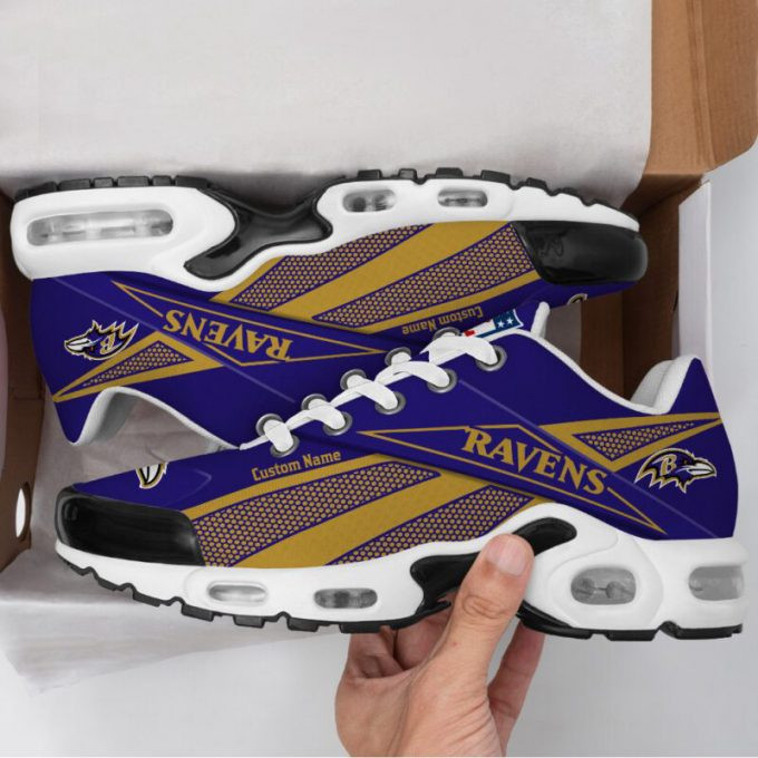 Baltimore Ravens Custom Name Shoes Air Cushion Sneakers
