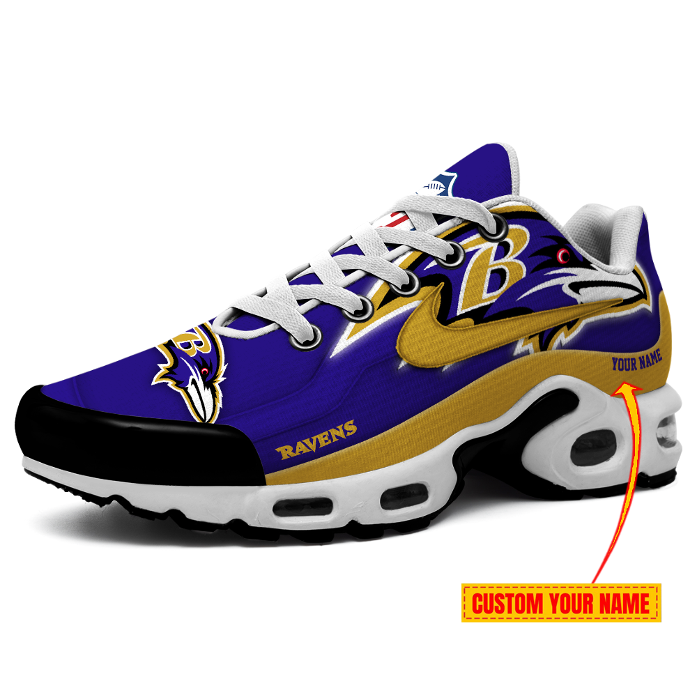 Baltimore Ravens Customized Shoes -New Version 32 Teams Personalized H56 Shoes