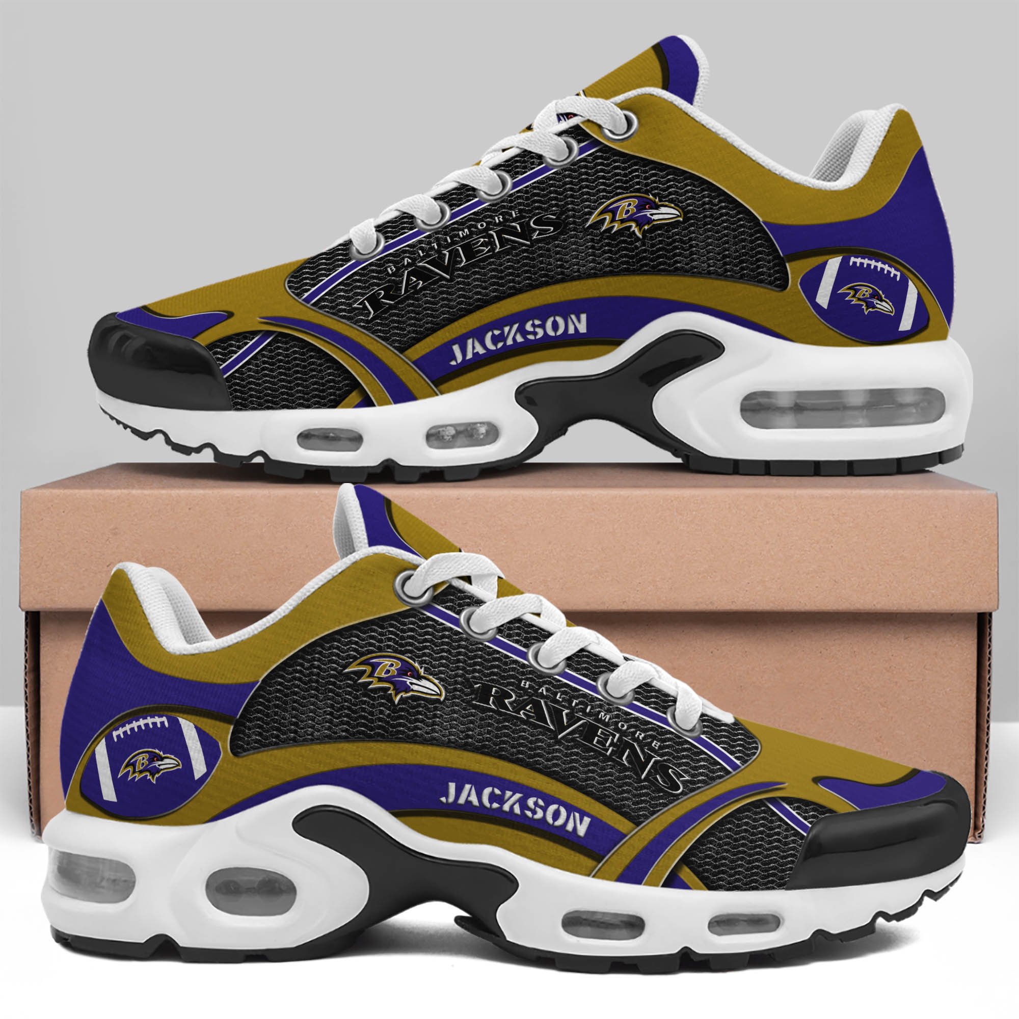 Baltimore Ravens Team TN Shoes 2026 Version Custom Name 889