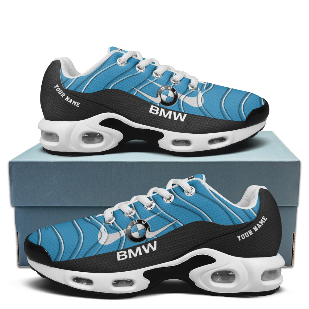 BMW Vibrant Wave Custom Name TN Air Max Shoes Air Cushion Sneakers