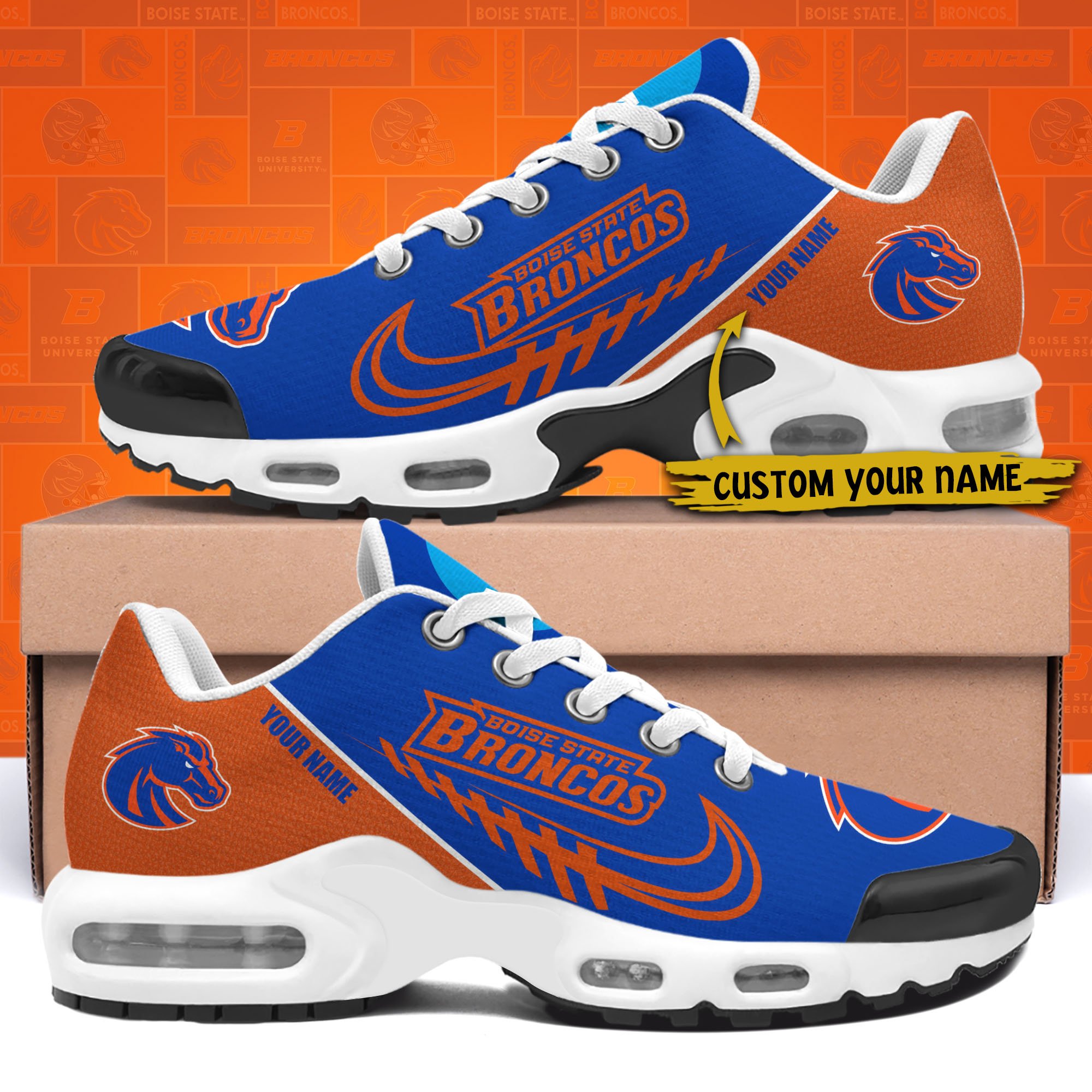 Boise State Broncos TN Shoes Custom Your Name 514