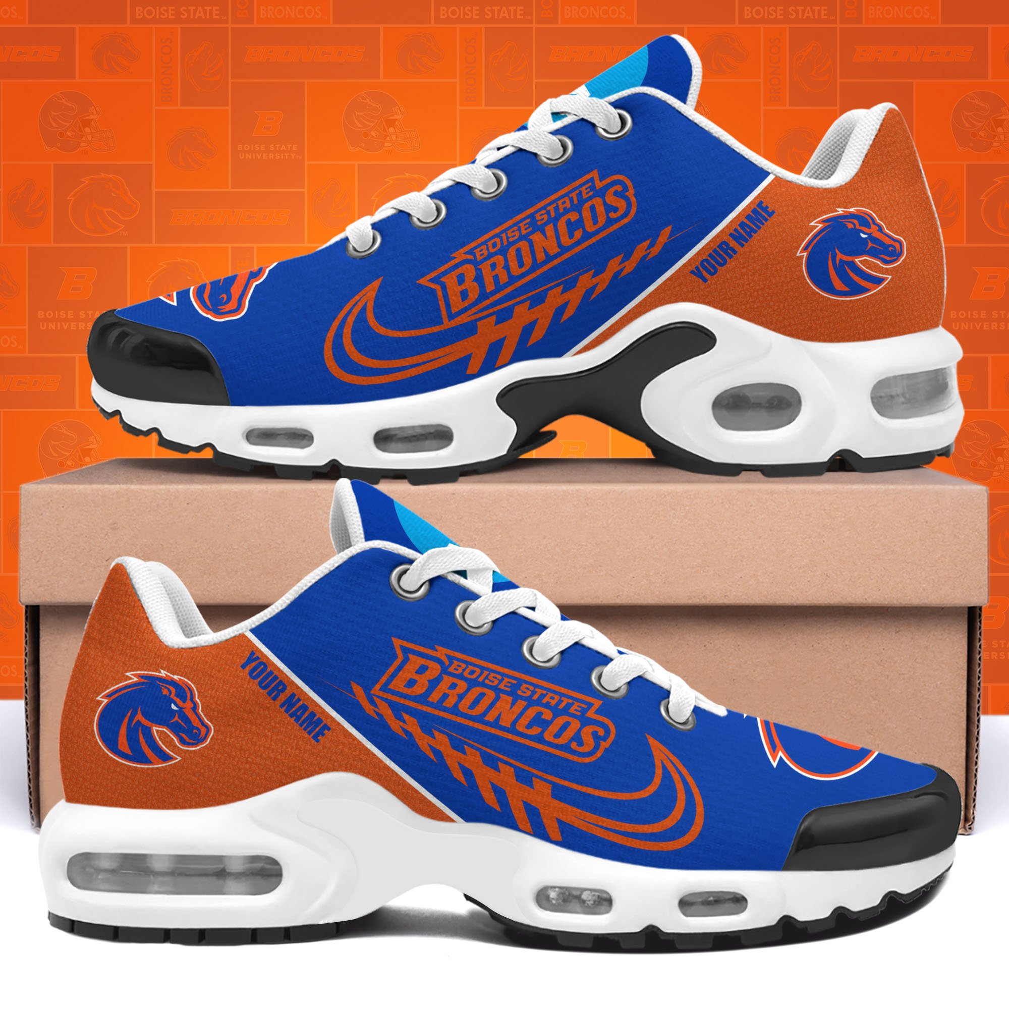 Boise State Broncos TN Shoes Custom Your Name 514