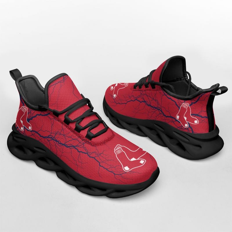 Boston Red Sox Lightning Pattern Max Soul Shoes NEW020536