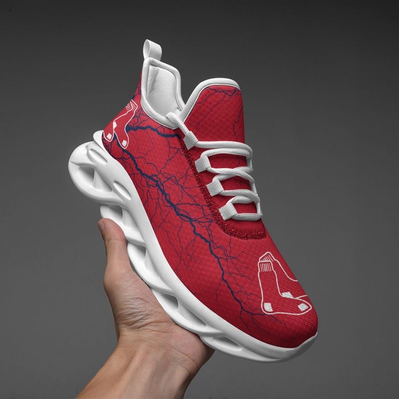 Boston Red Sox Lightning Pattern Max Soul Shoes NEW020536