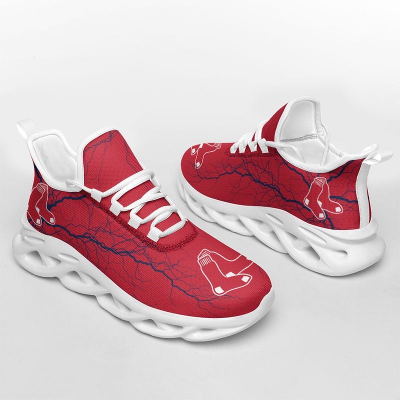 Boston Red Sox Lightning Pattern Max Soul Shoes NEW020536