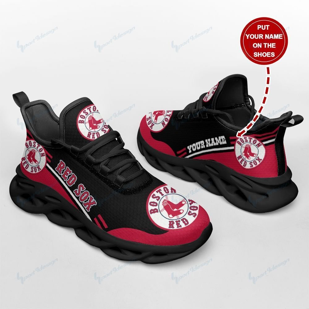 Boston Red Sox Personalized Max Soul YZ Running Sneakers 110