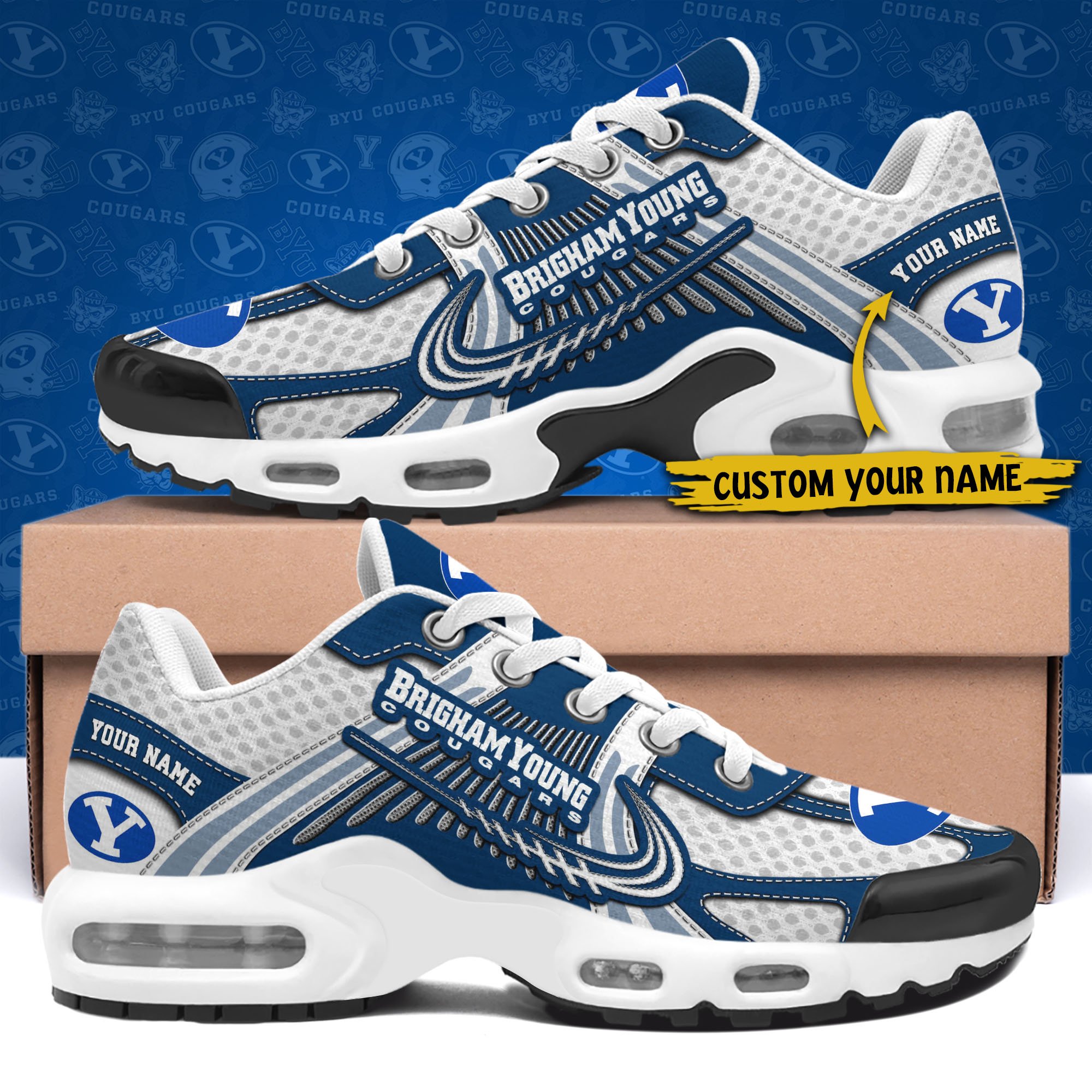 BYU Cougars TN Shoes Custom Your Name, Sport Shoes