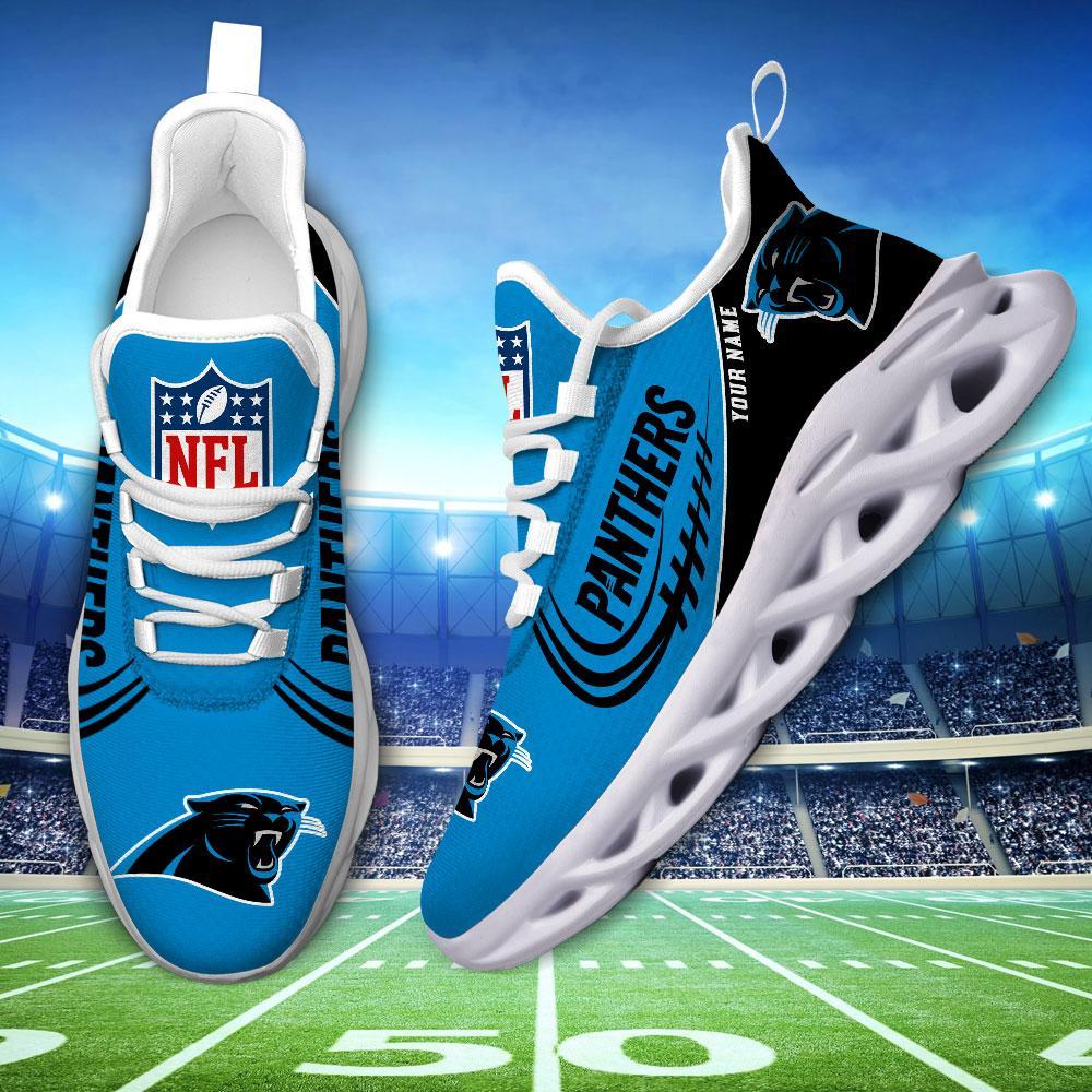 Carolina Panthers Black Max Soul Shoes 2026 Versions Custom Name 630
