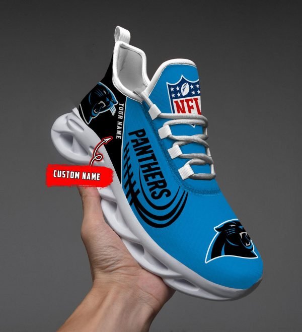 Carolina Panthers Black Max Soul Shoes 2026 Versions Custom Name 630