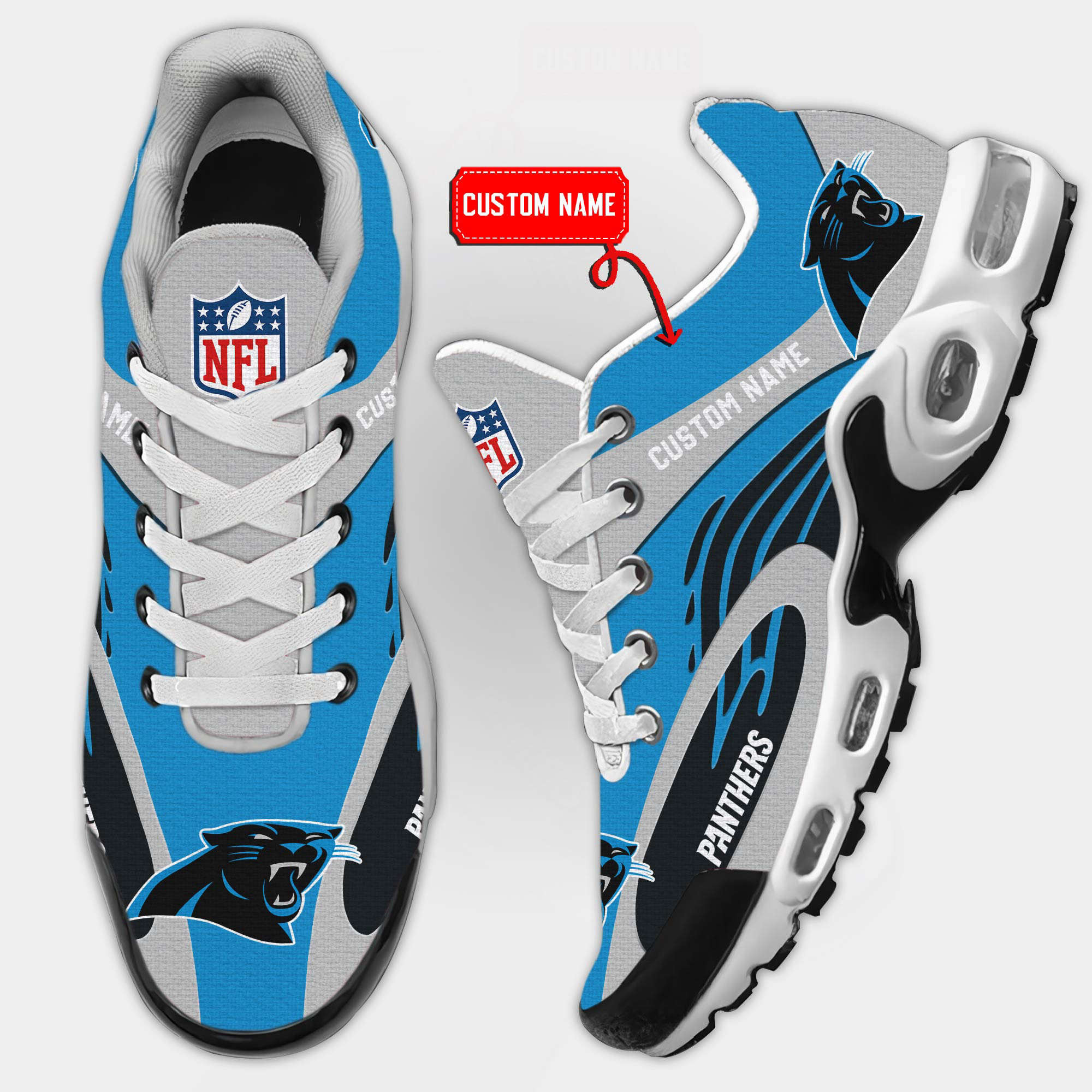 Carolina Panthers Premium TN Shoes Air Cushion Sneakers
