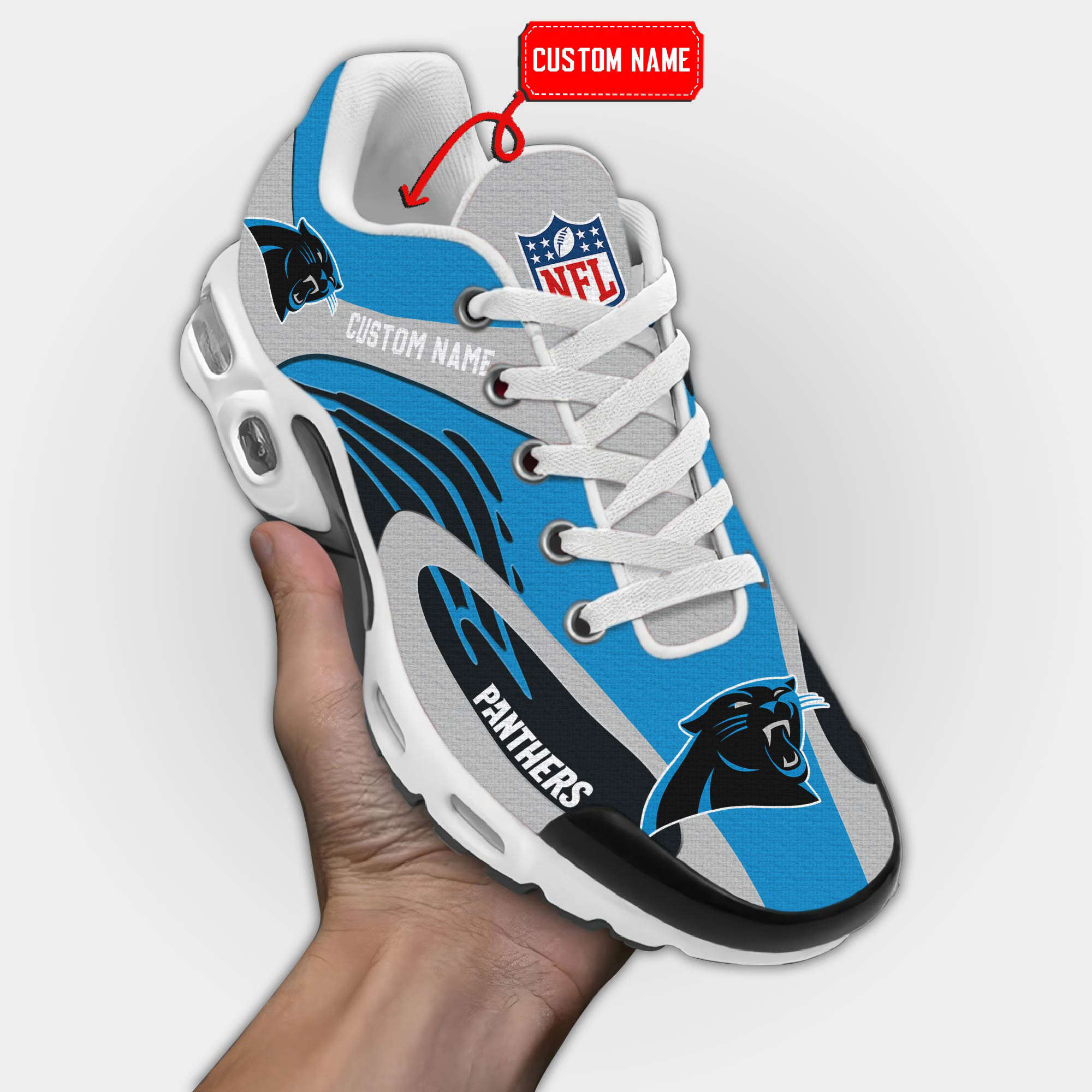 Carolina Panthers Premium TN Shoes Air Cushion Sneakers