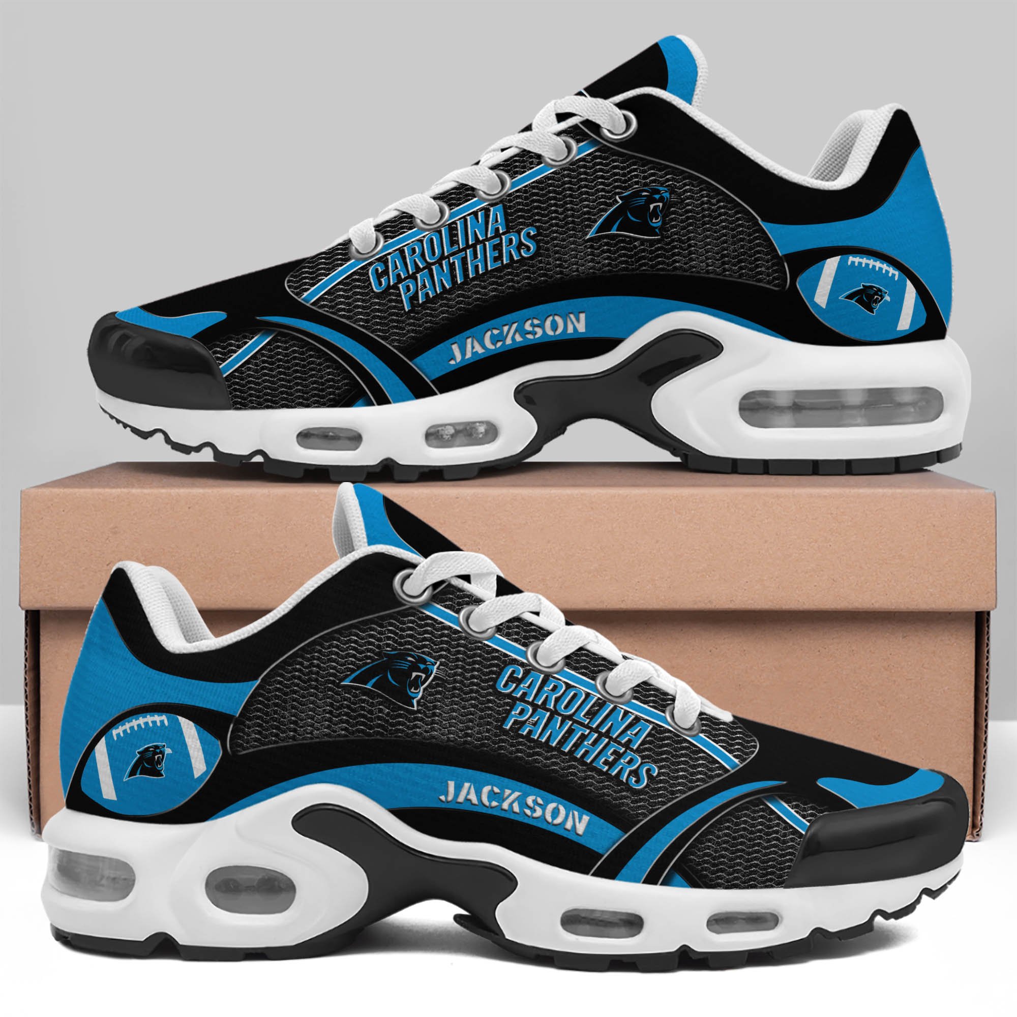 Carolina Panthers Team TN Shoes 2026 Version Custom Name 889