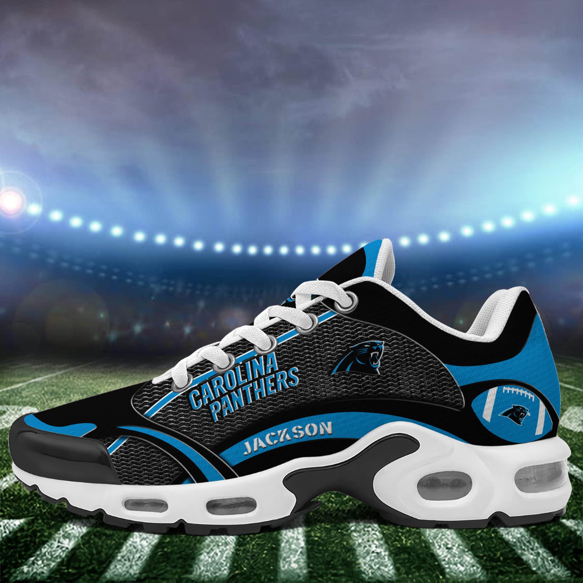 Carolina Panthers Team TN Shoes 2026 Version Custom Name 889