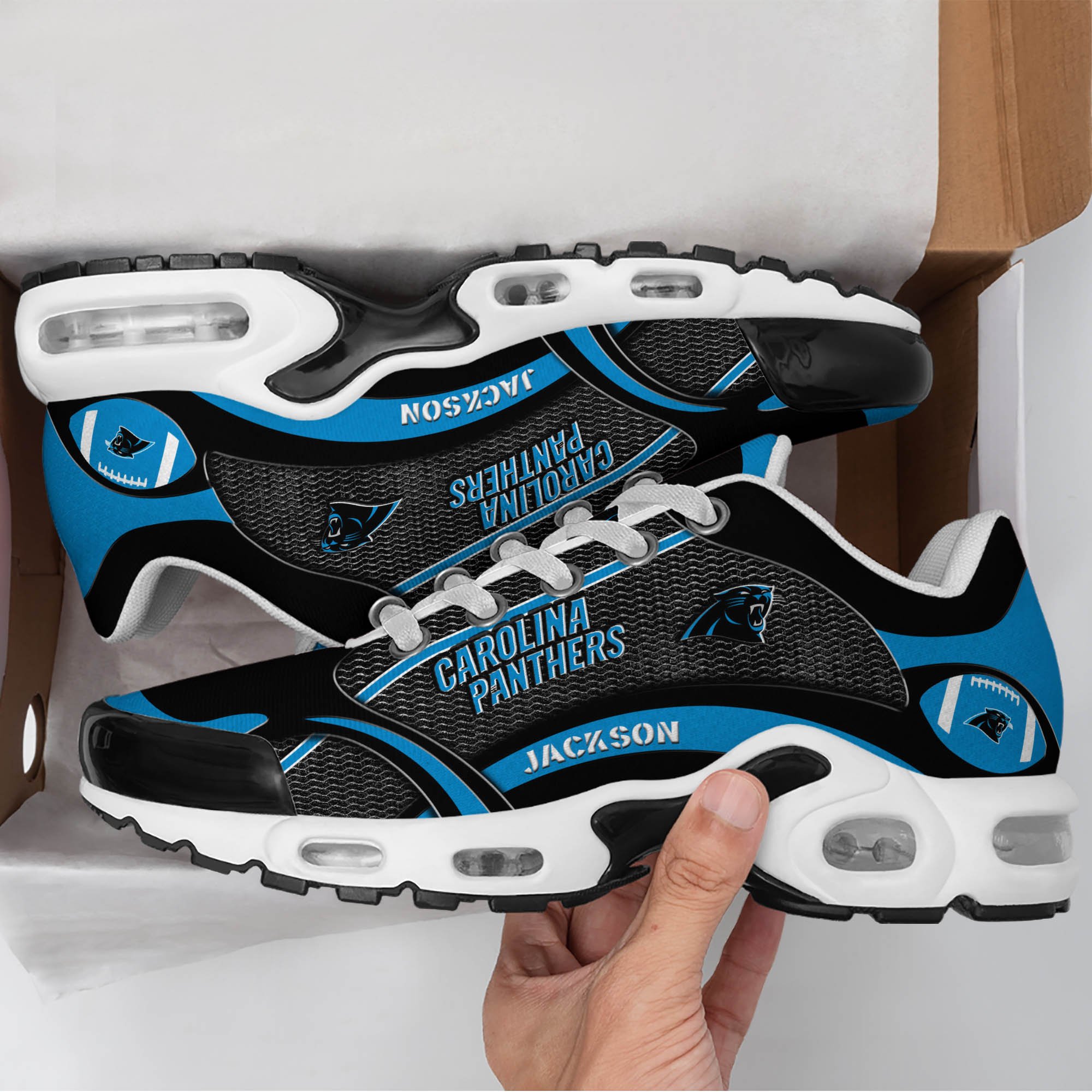 Carolina Panthers Team TN Shoes 2026 Version Custom Name 889
