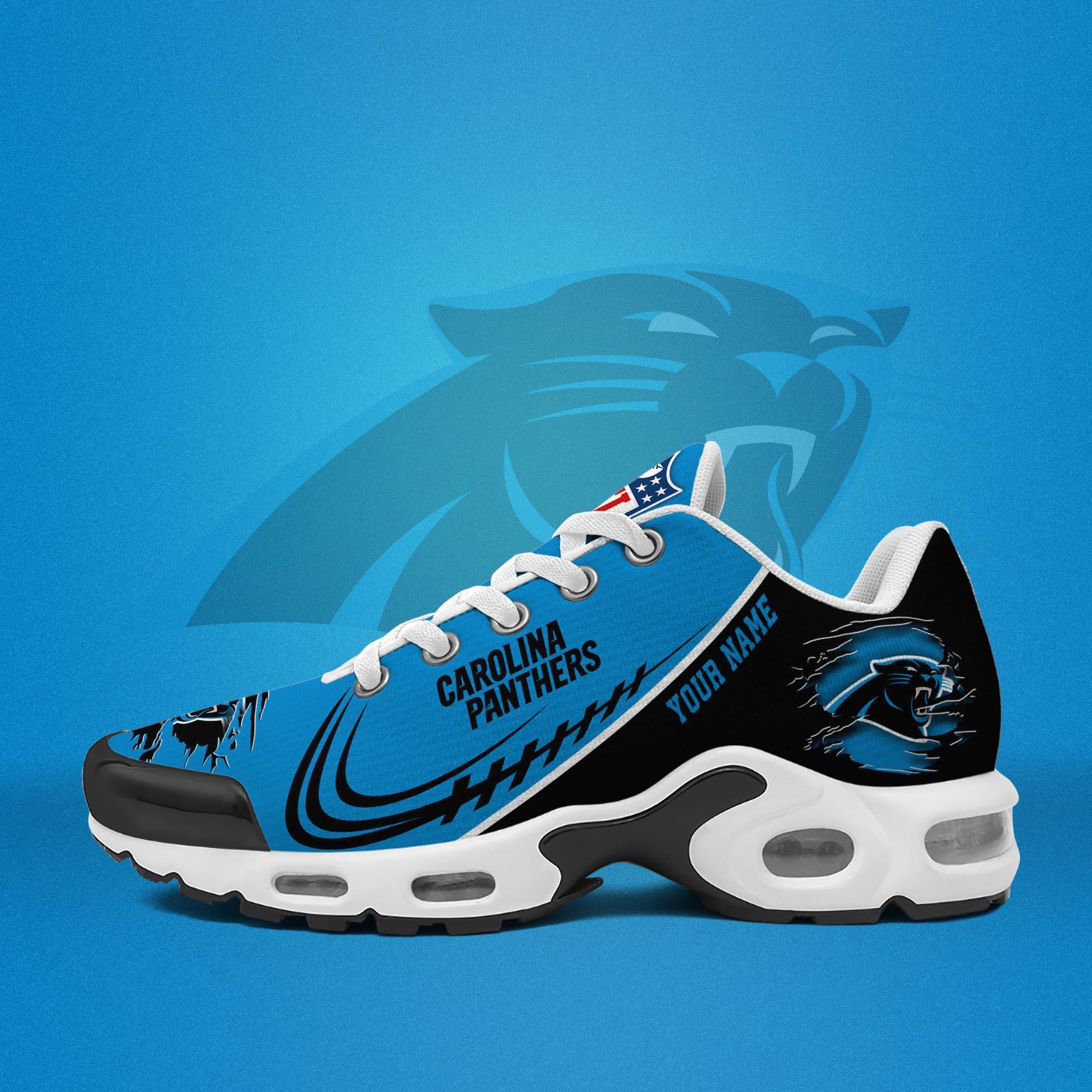 Carolina Panthers TN Shoes 2026 Version Custom Name