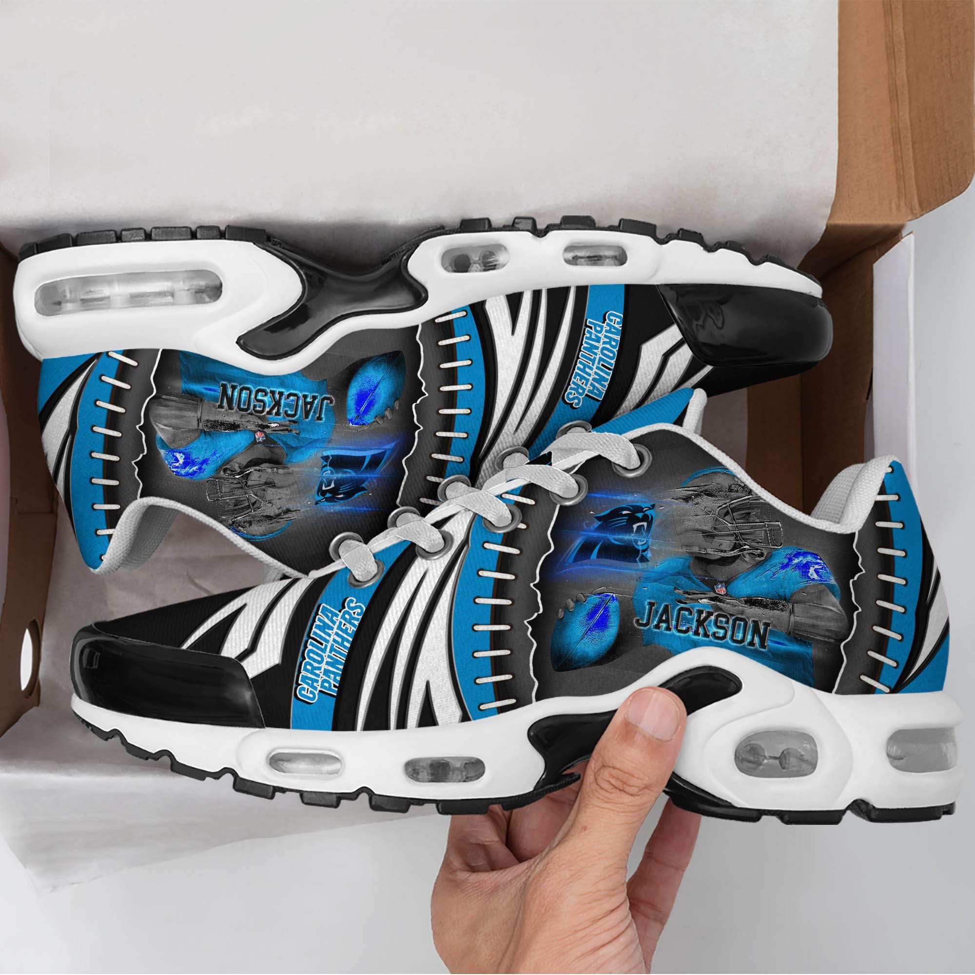 Carolina Panthers TN Shoes 2026 Version Custom Your Name 919