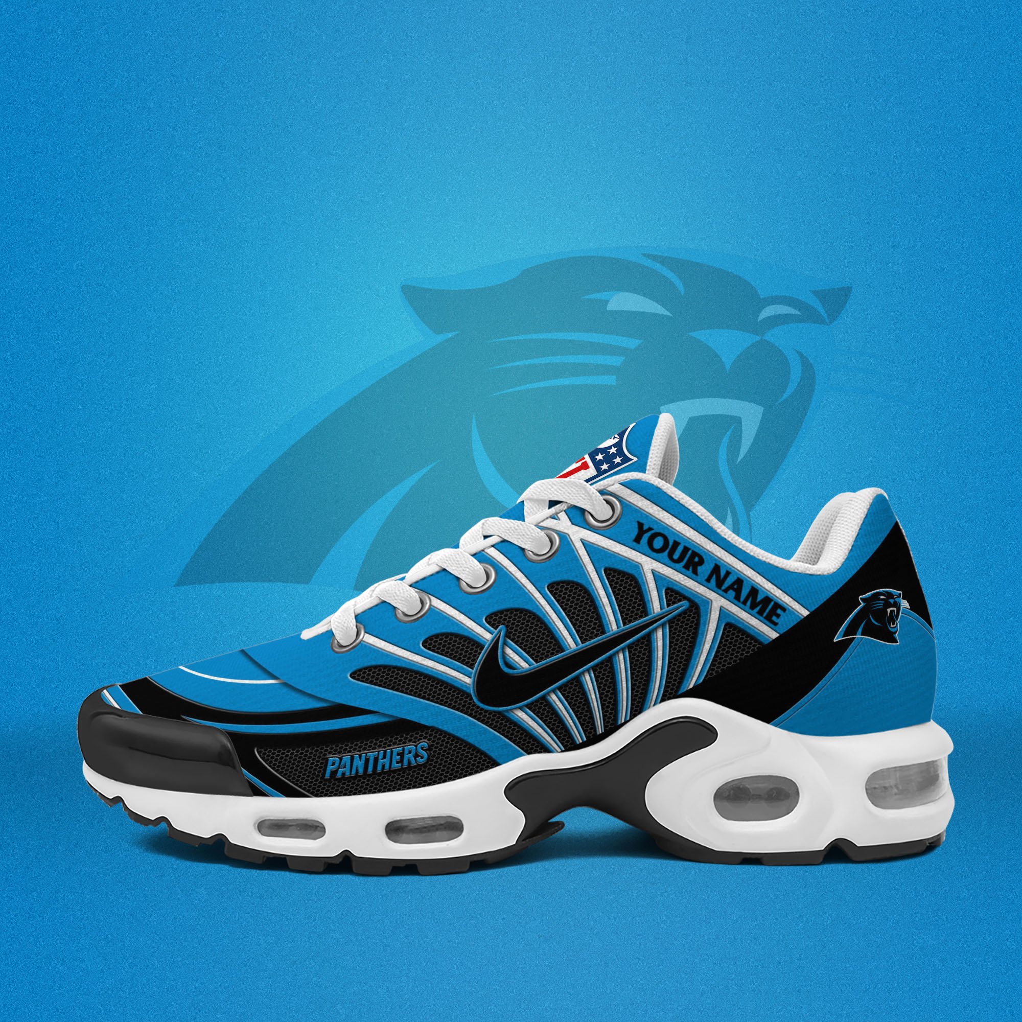 Carolina Panthers TN Shoes 2026 Versions Custom Your Name 921