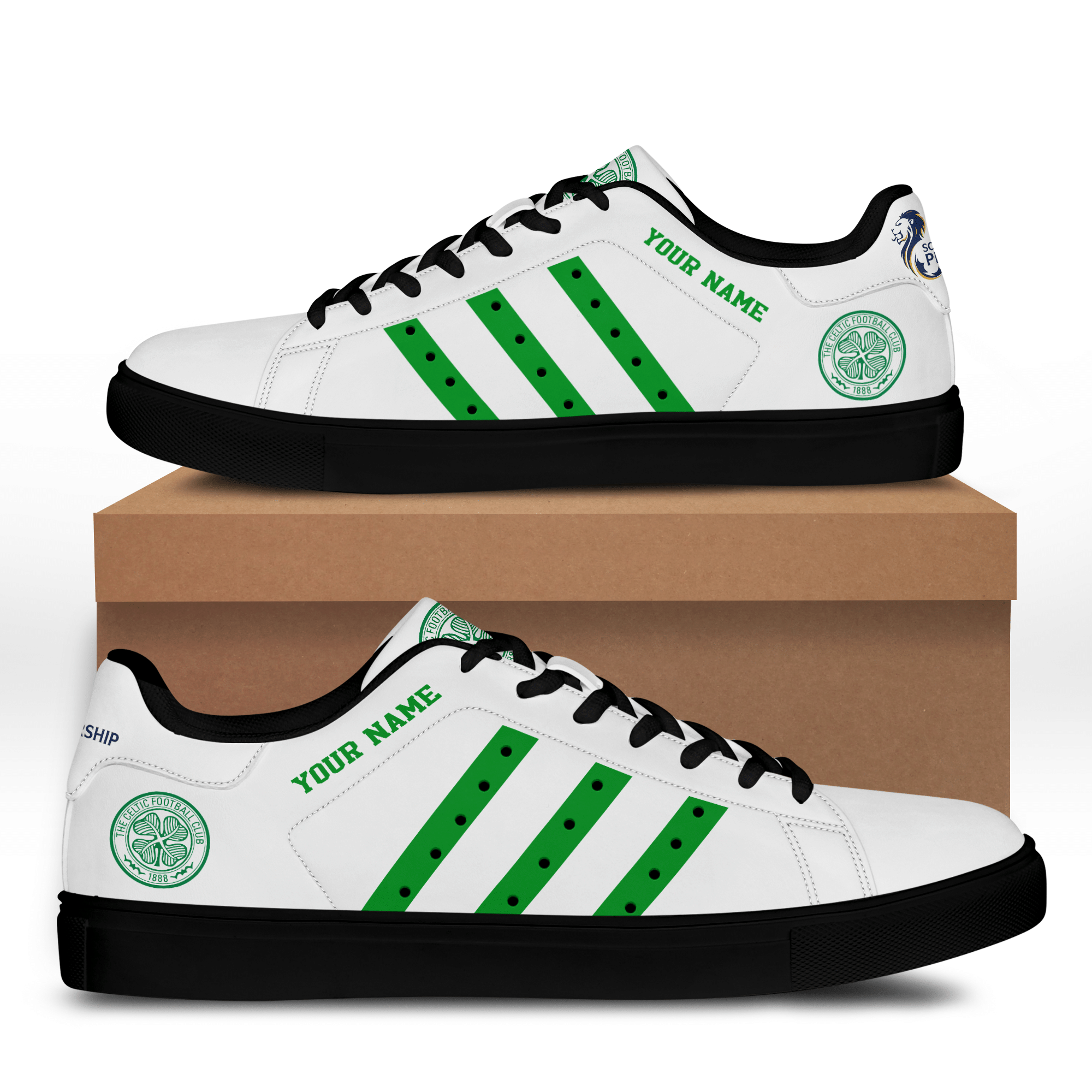 Celtic FC CUSTOM NAME LOWTOP SHOES V2