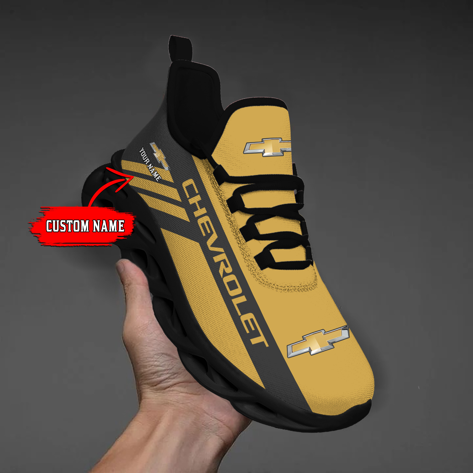 Chevrolet Custom Name Max Soul Sneakers VS4