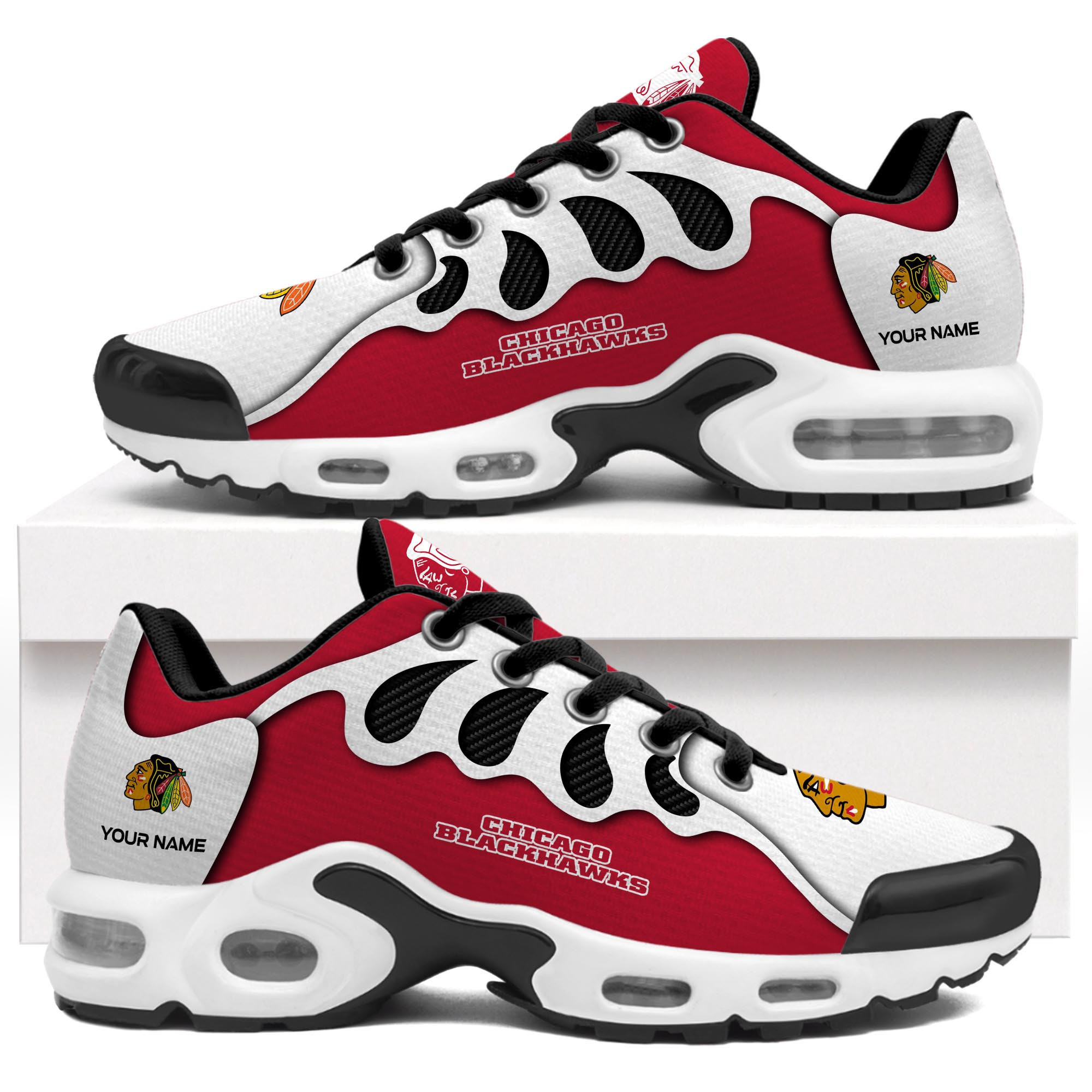 Chicago Blackhawks TN Air Max Plus Shoes Sneakers For Men And Women