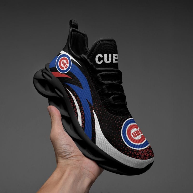 Chicago Cubs Triangle Abstract Pattern Max Soul Shoes NEW054537