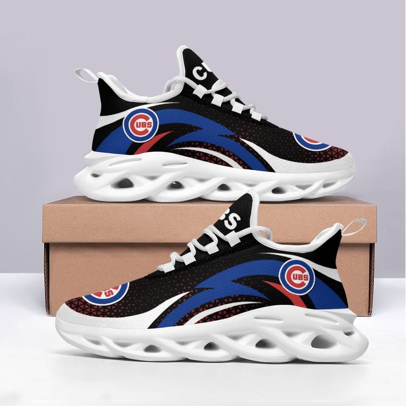Chicago Cubs Triangle Abstract Pattern Max Soul Shoes NEW054537