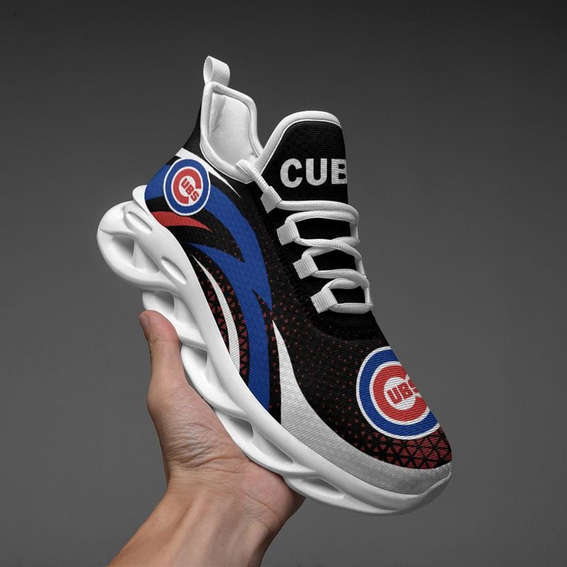 Chicago Cubs Triangle Abstract Pattern Max Soul Shoes NEW054537