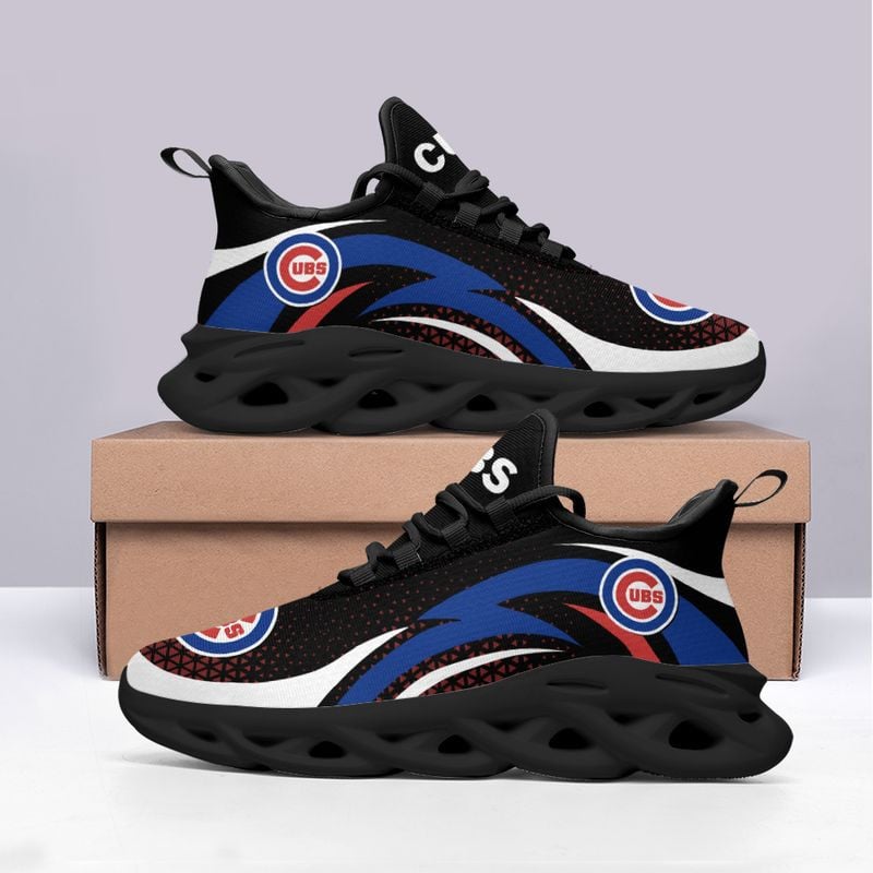 Chicago Cubs Triangle Abstract Pattern Max Soul Shoes NEW054537