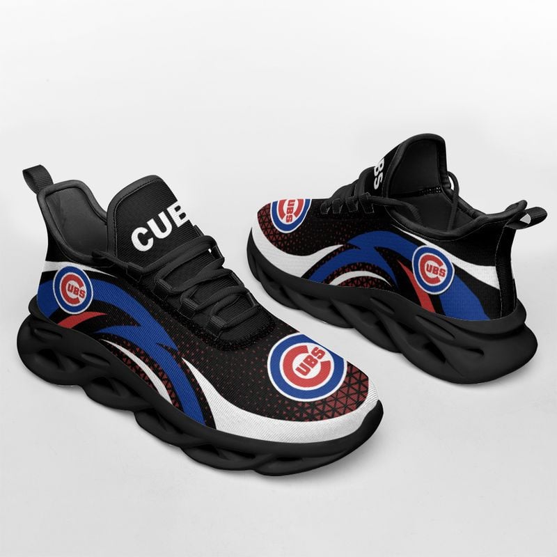 Chicago Cubs Triangle Abstract Pattern Max Soul Shoes NEW054537