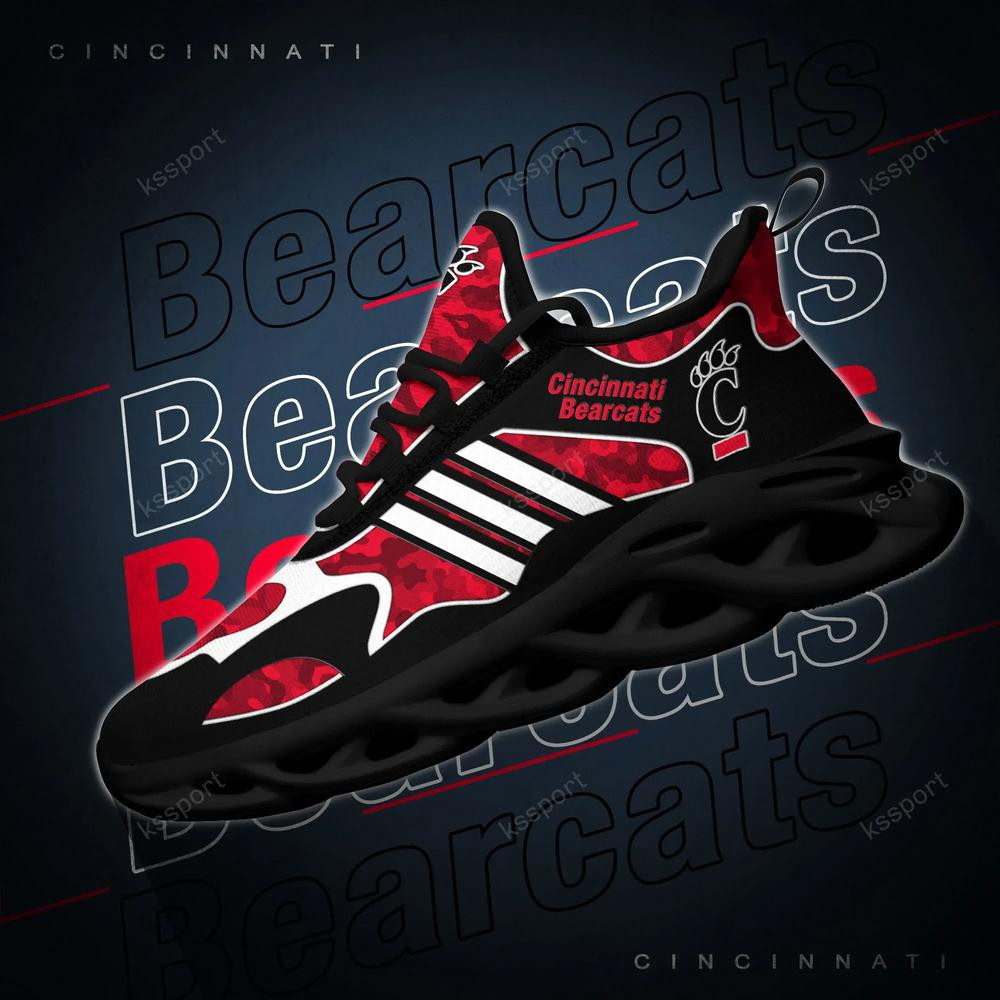 Cincinnati Bearcats Max Soul Clunky, Camo Running Sneakers For Fan Ever