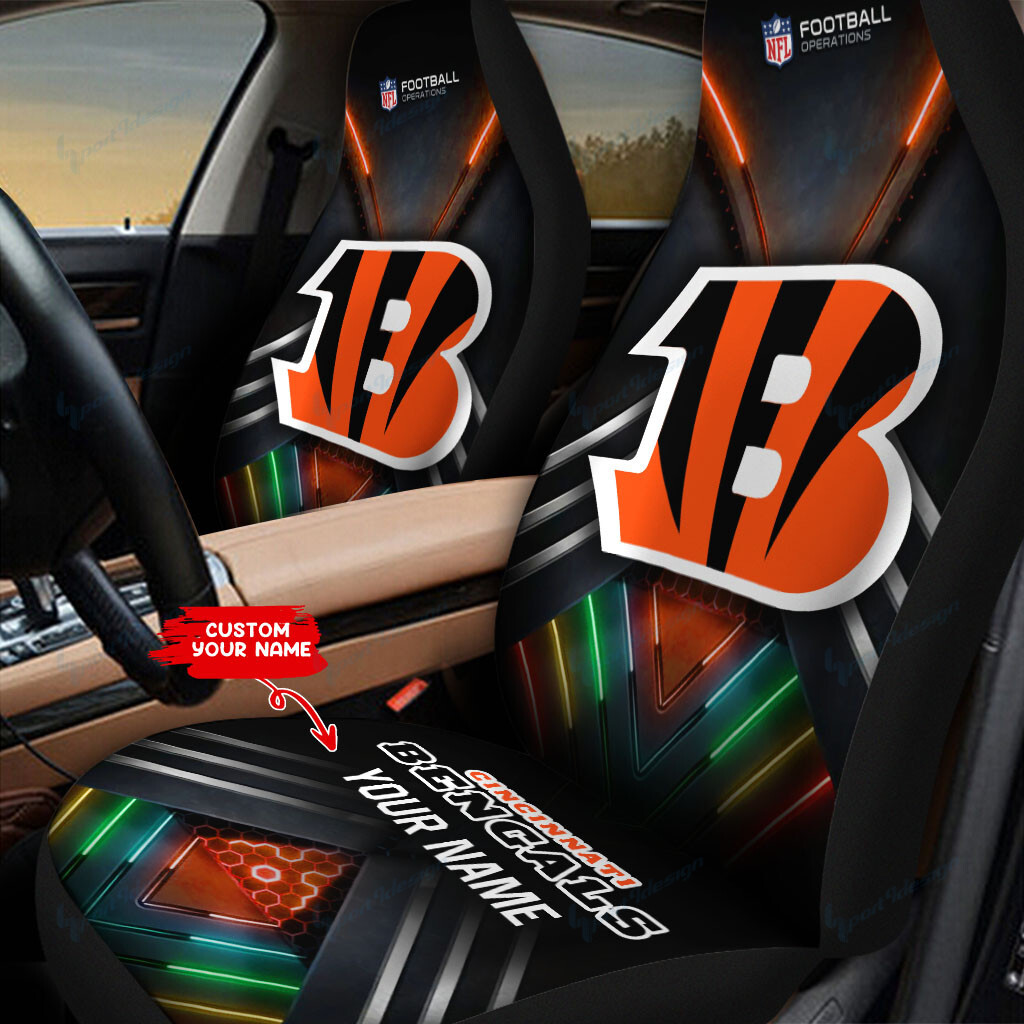 Cincinnati Bengals Personalized Car Seat Covers BG303