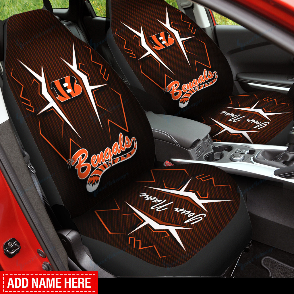 Cincinnati Bengals Personalized Car Seat Covers BG324