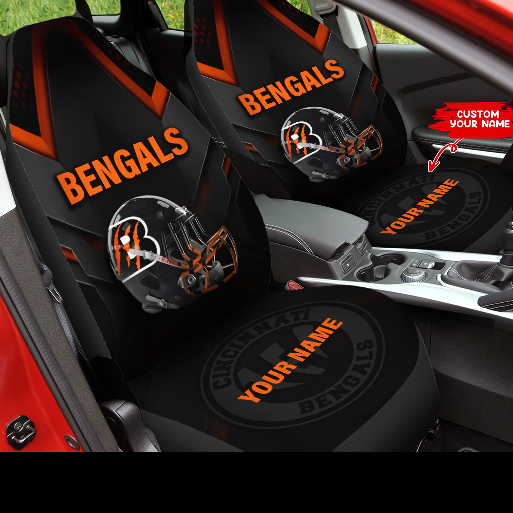Cincinnati Bengals Personalized Car Seat Covers BGCSC690