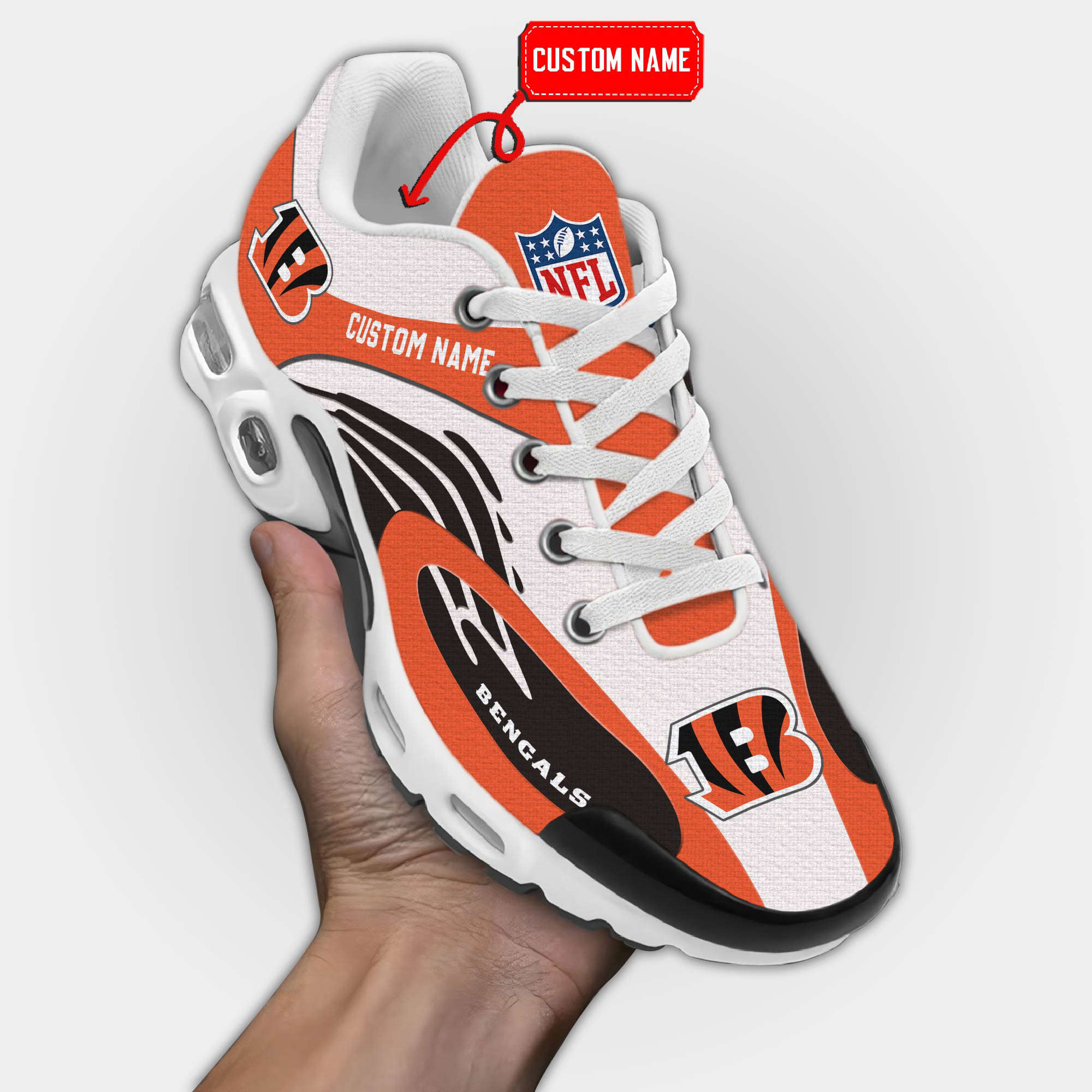 Cincinnati Bengals Premium Air Max Plus Sport Sneakers For Fan Gifts