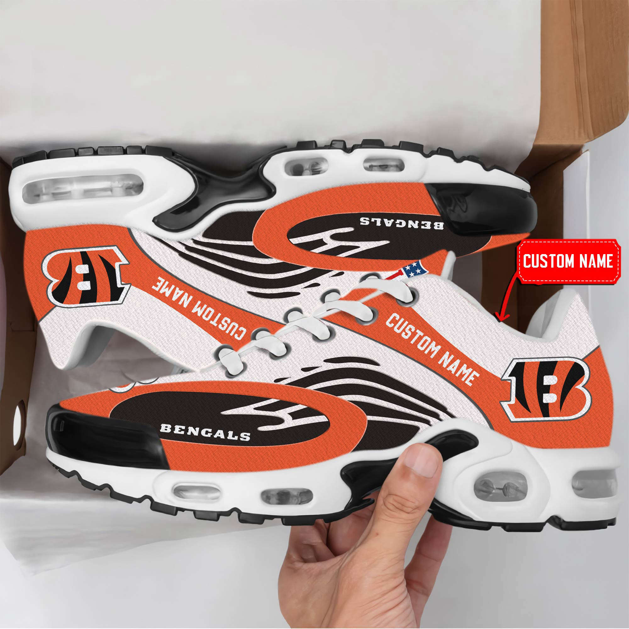 Cincinnati Bengals Premium Air Max Plus Sport Sneakers For Fan Gifts