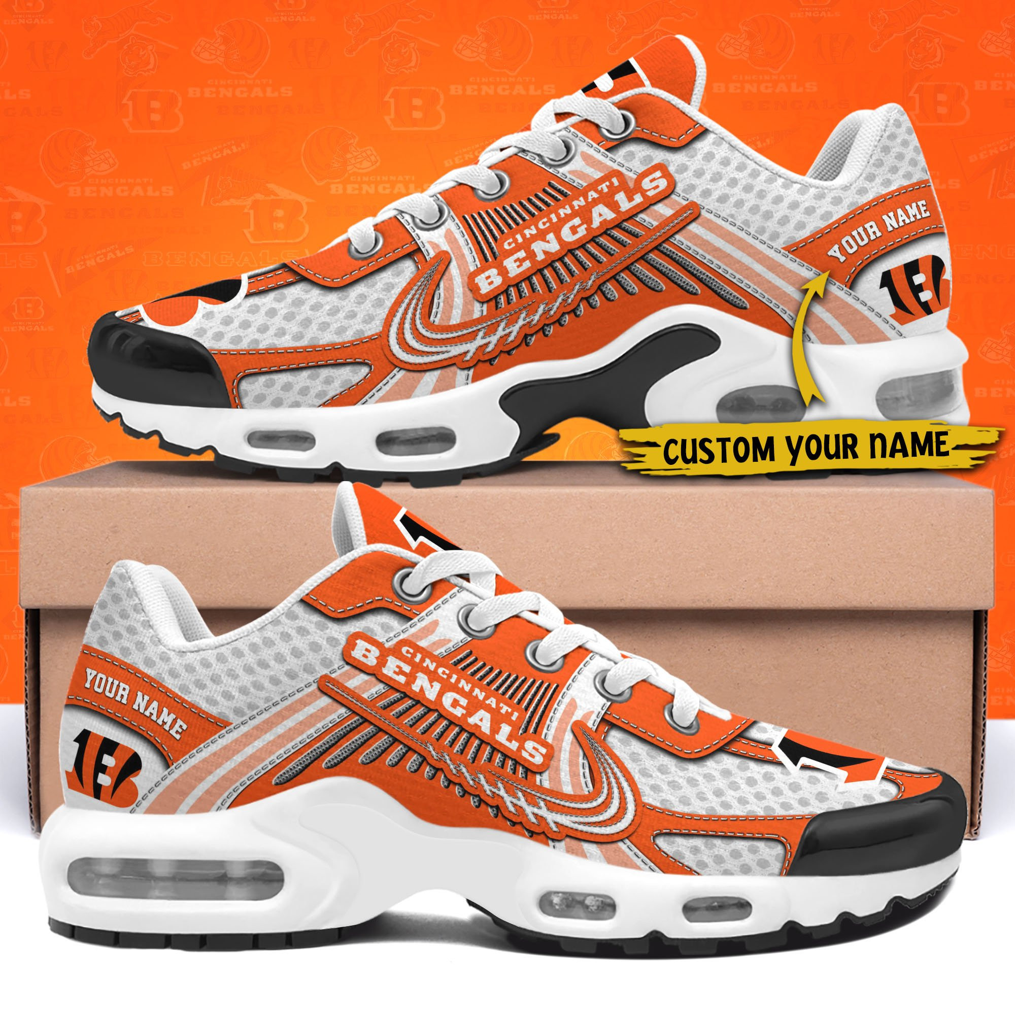 Cincinnati Bengals TN Shoes Custom Your Name, Sport Team Shoes