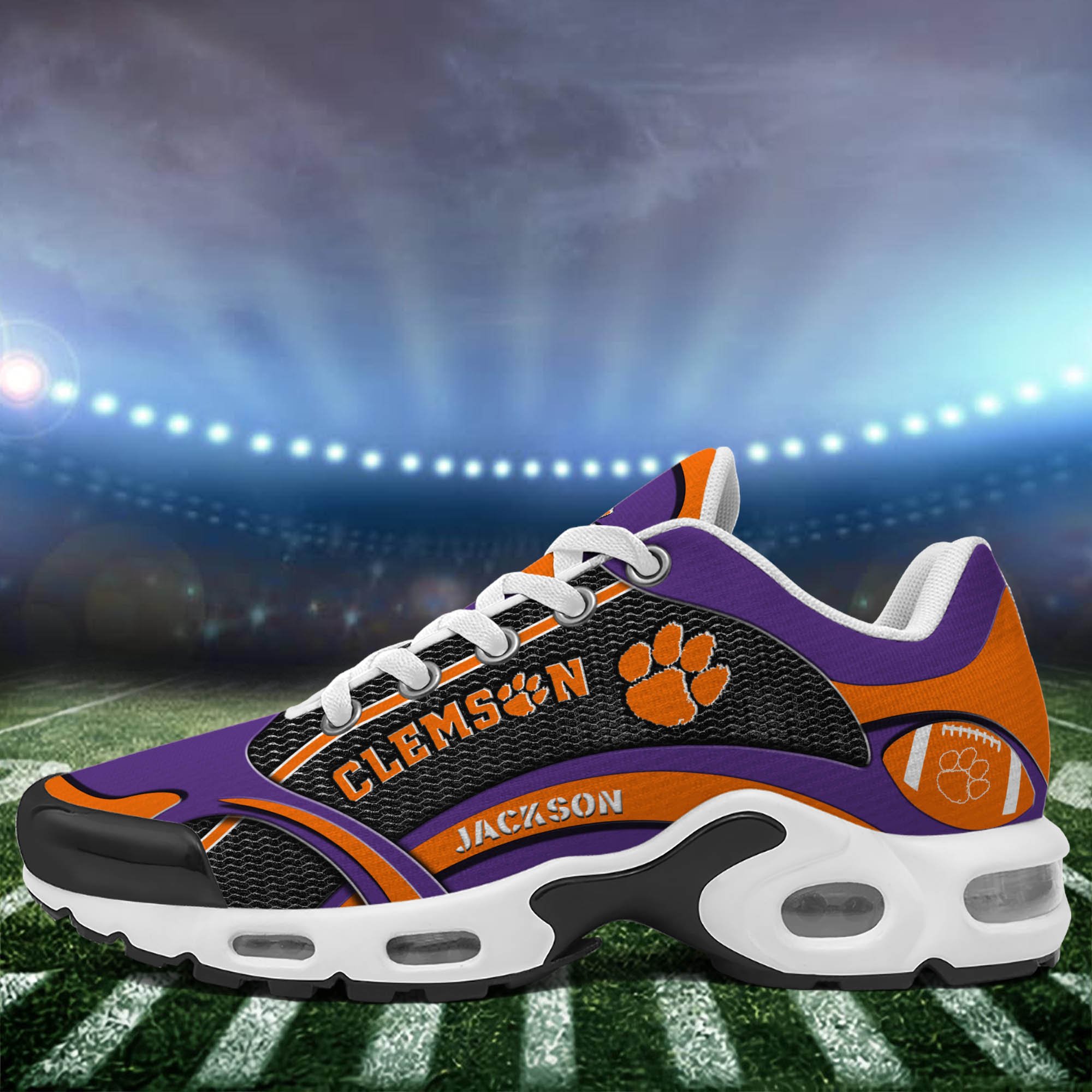 Clemson Tigers Team TN Shoes 2026 Version Custom Name 889