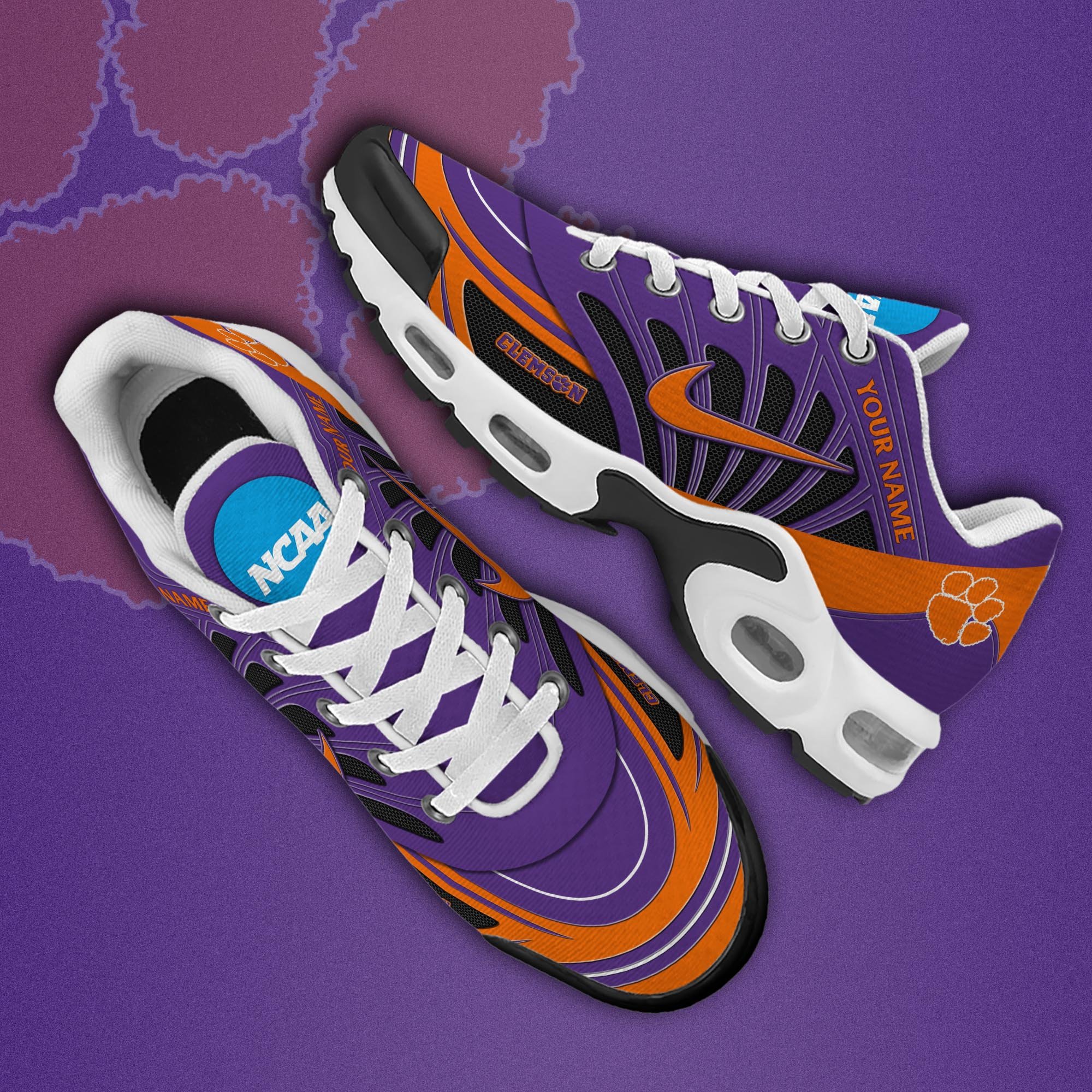 Clemson Tigers TN Shoes 2026 Version Custom Name