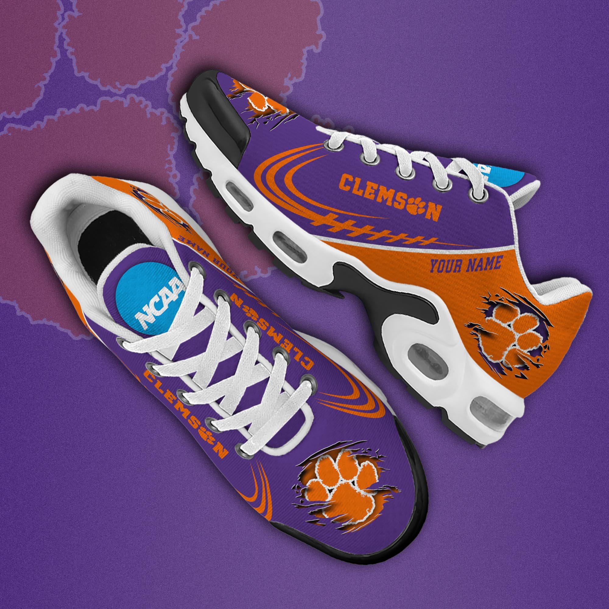 Clemson Tigers TN Shoes 2026 Version Custom Name
