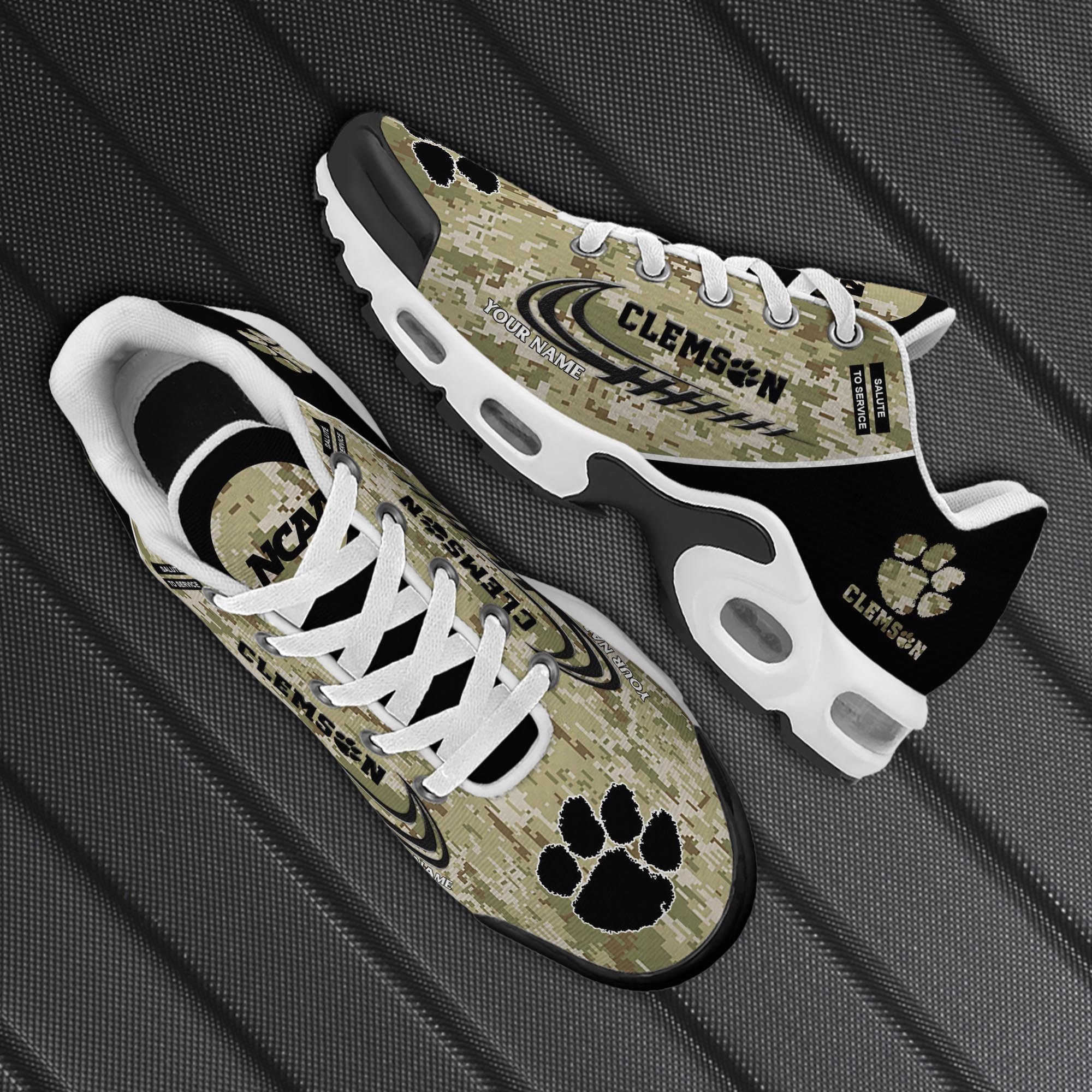 Clemson Tigers TN Shoes 2026 Version Custom Name, Camouflage Shoes, Gifts For Football Lovers PH636