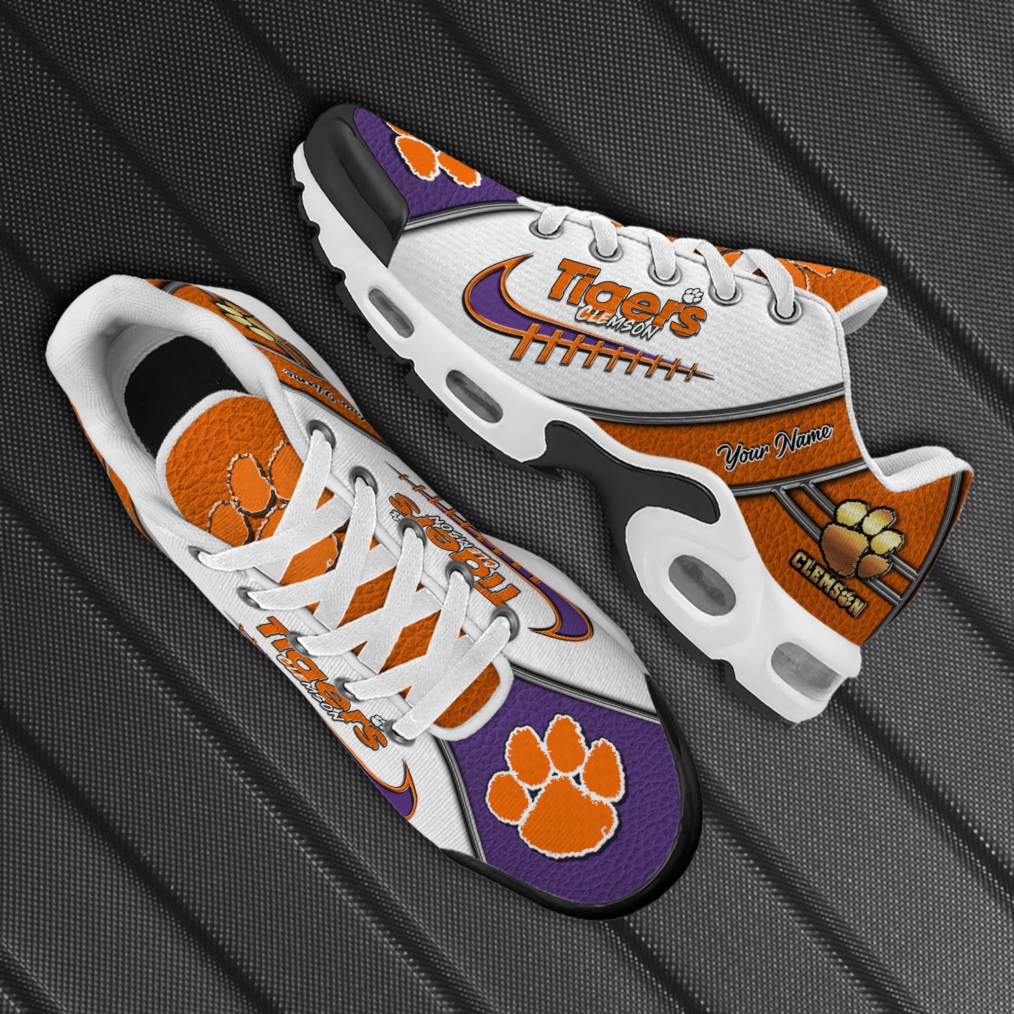 Clemson Tigers TN Shoes 2026 Version Custom Your Name, Football Team Shoes 516