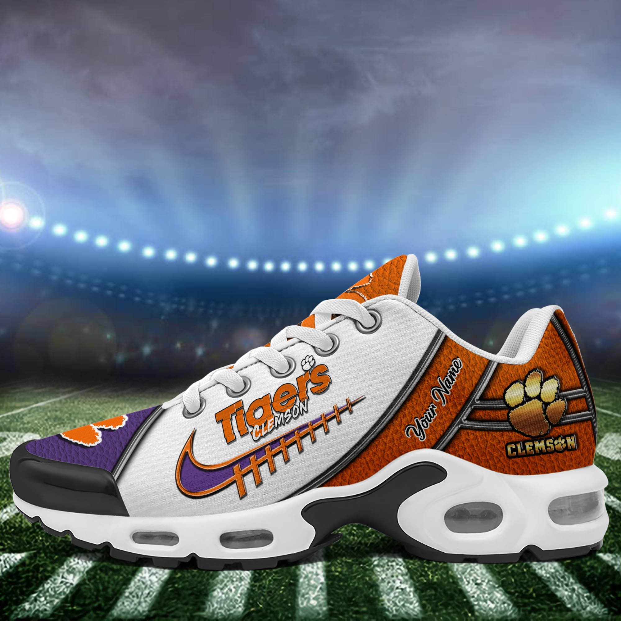 Clemson Tigers TN Shoes 2026 Version Custom Your Name, Football Team Shoes 516